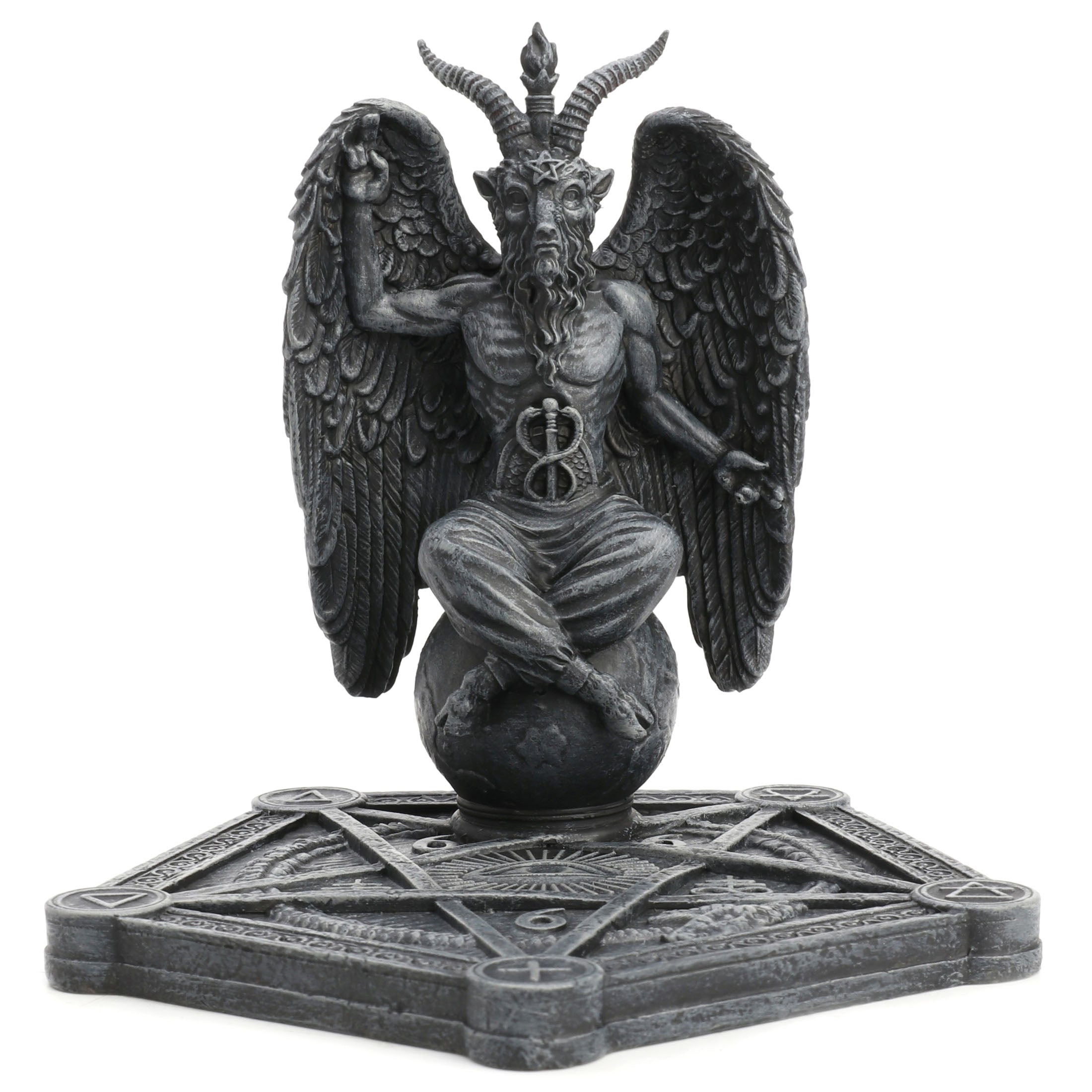 Baphomet Incense Stick Burner Pentagram Base