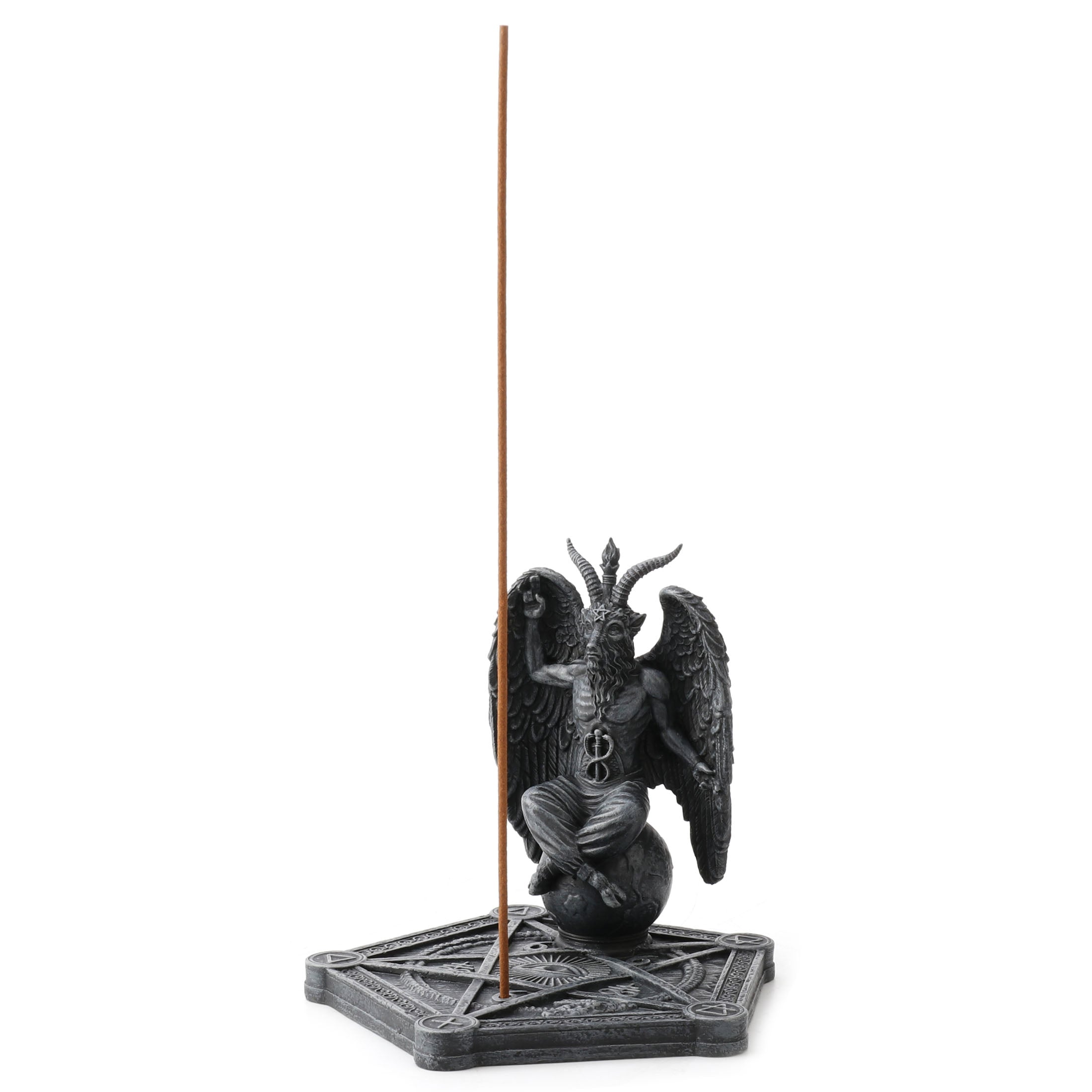 Baphomet Incense Stick Burner Pentagram Base