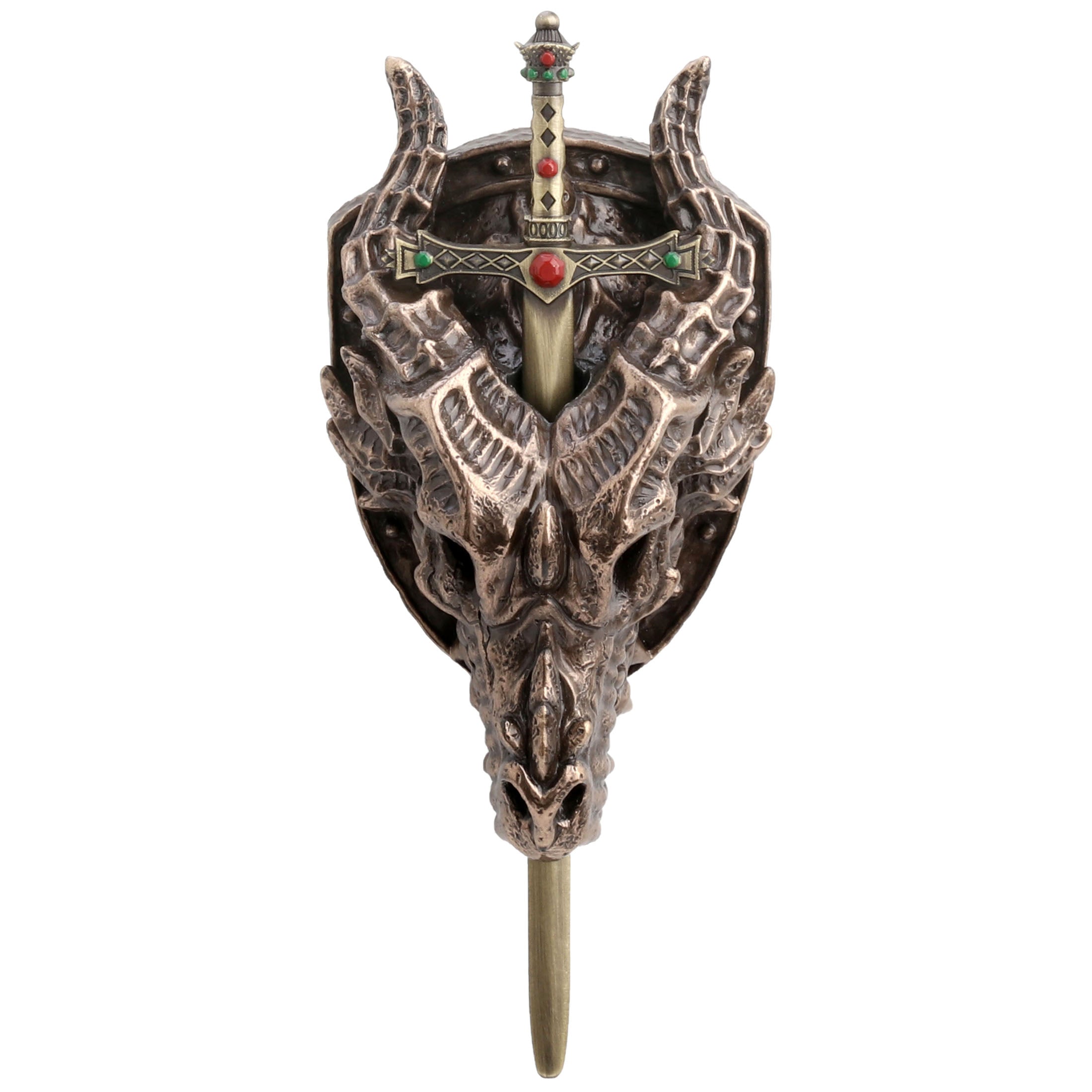 Dragon Head Sword Sheath Wall Plaque With Letter Opener