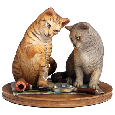 Purrlock Holmes Cat Detective Figurine by Lisa Parker