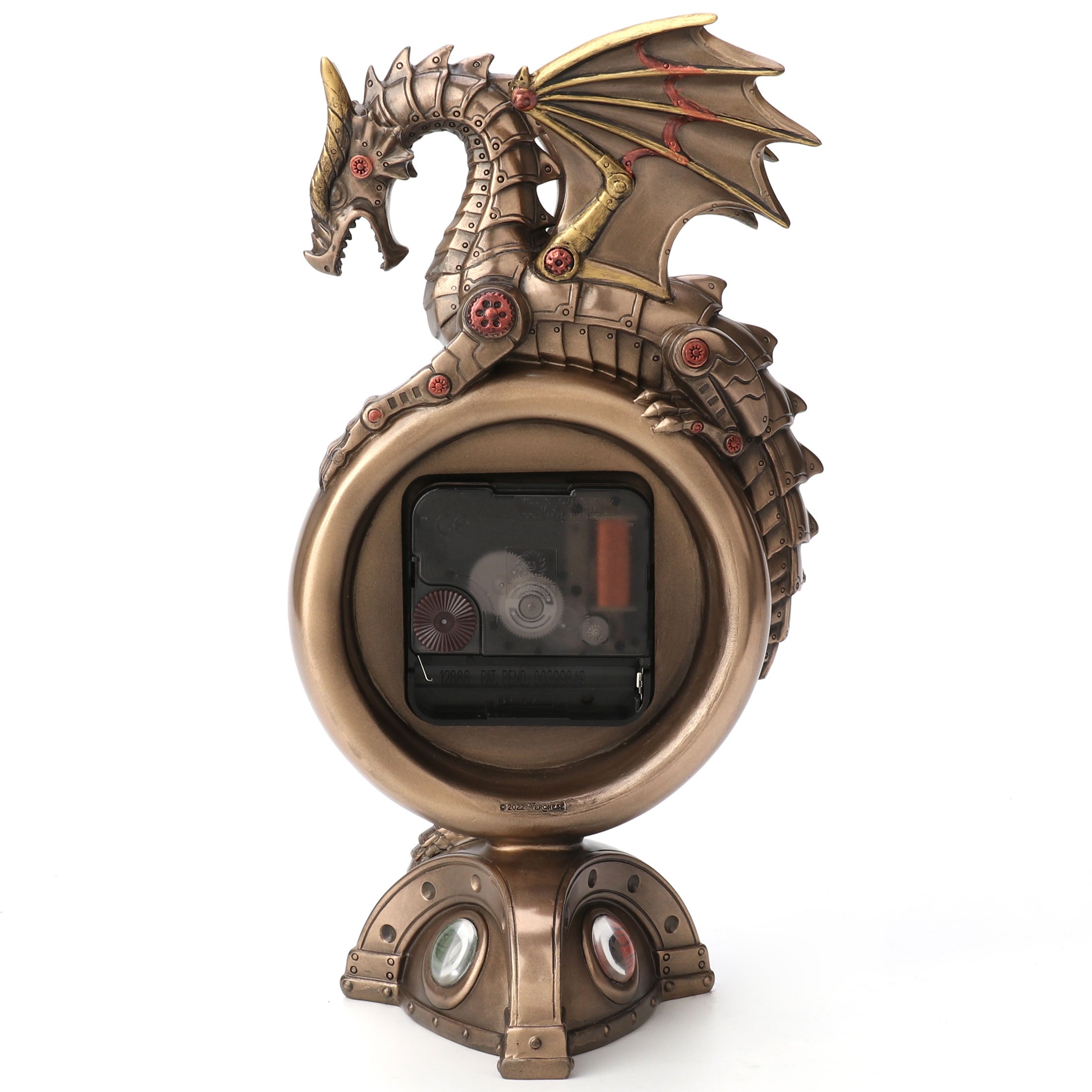 Steampunk Mechanical Dragon Mantel Clock