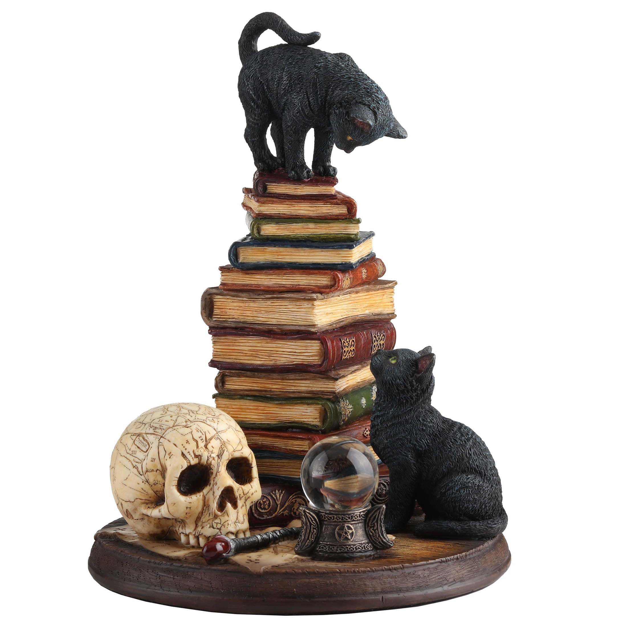 The Moral High Ground – Vanitas Cat Figurine