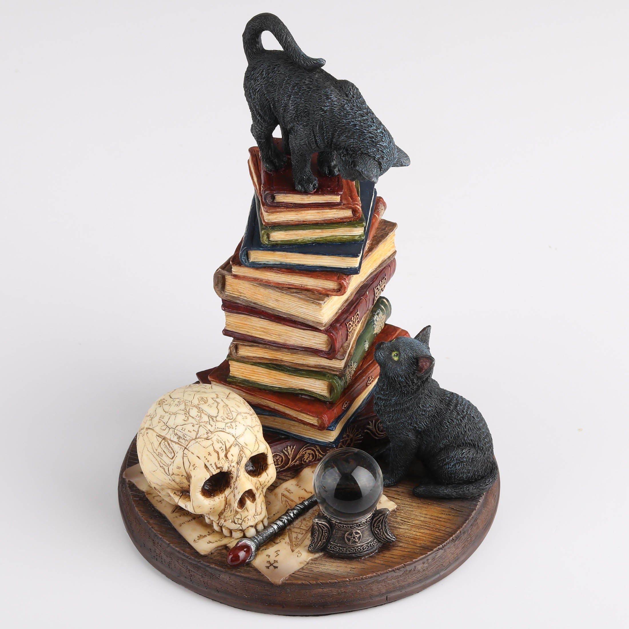The Moral High Ground – Vanitas Cat Figurine