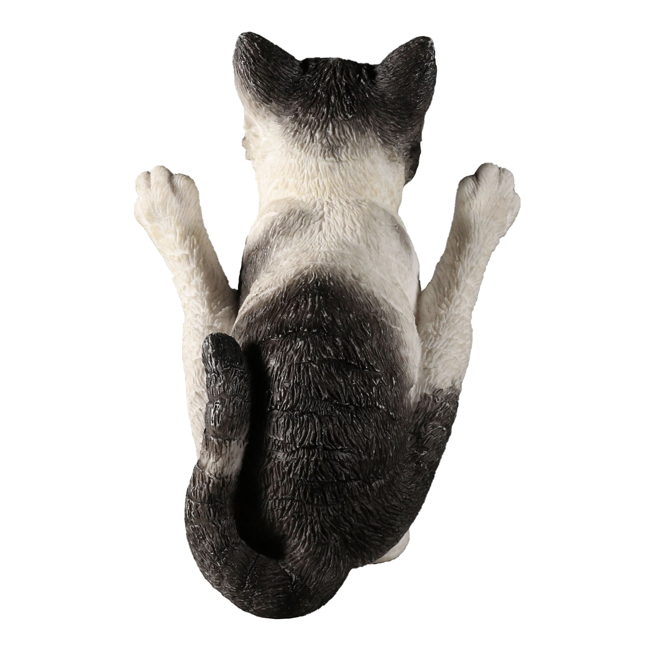 Black N White Yoga Cat Firefly Pose