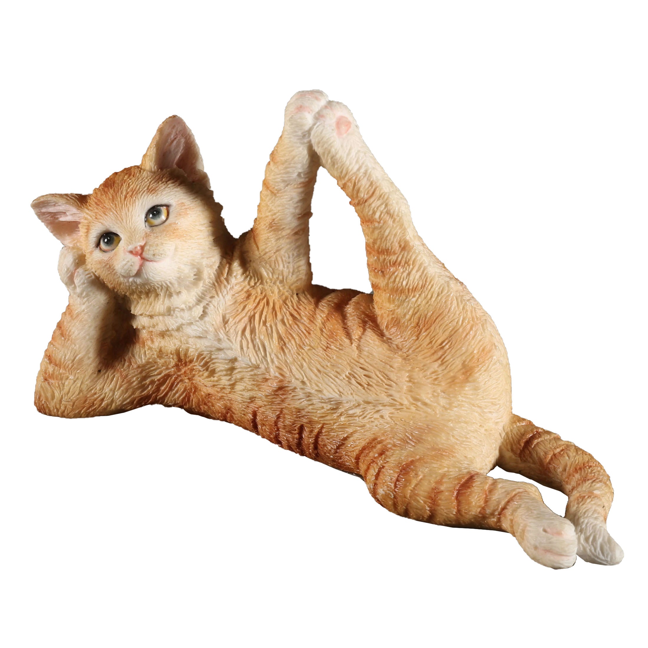 Orange Tabby Yoga Cat Sleeping Vishnu Pose