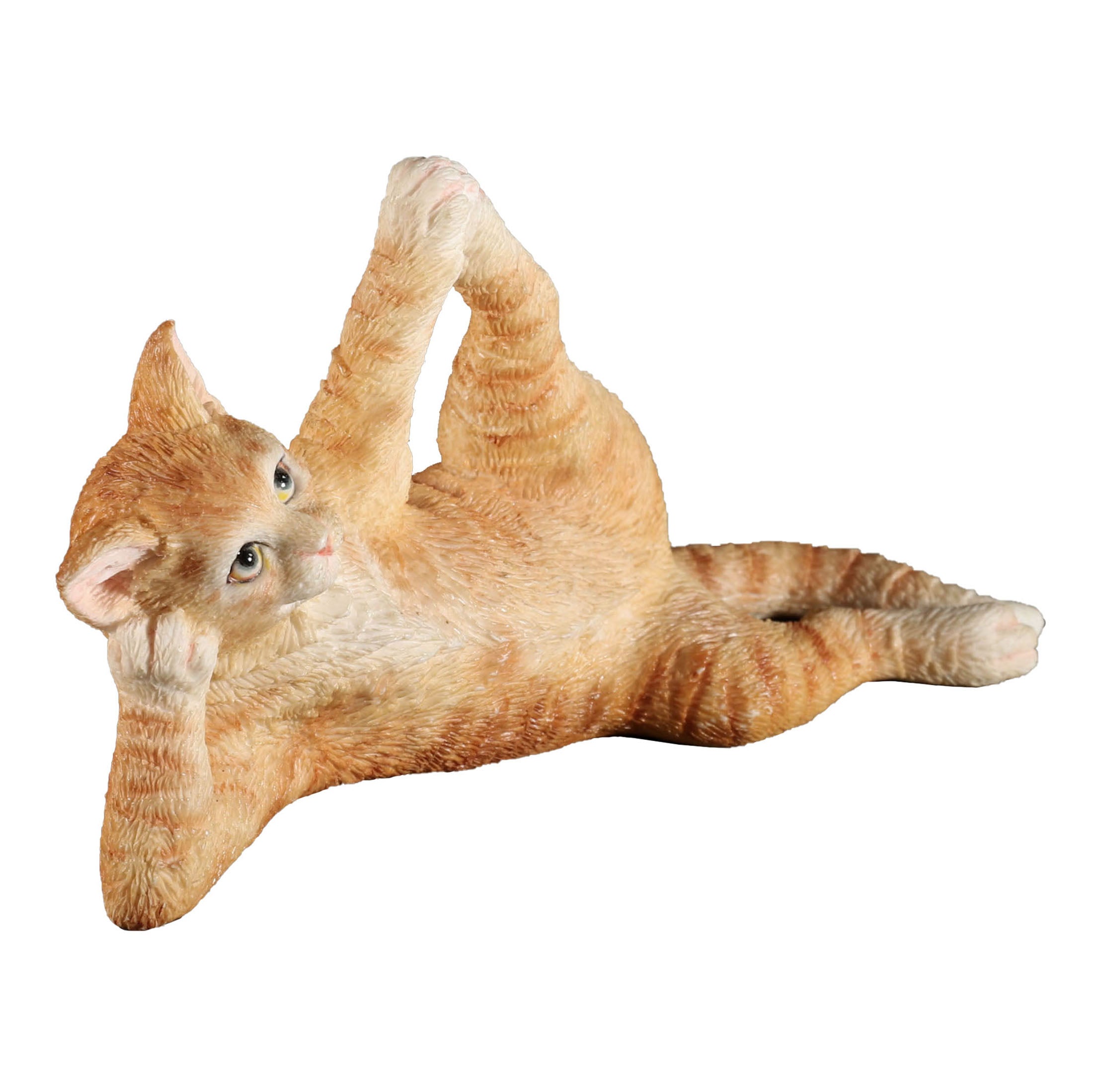 Orange Tabby Yoga Cat Sleeping Vishnu Pose