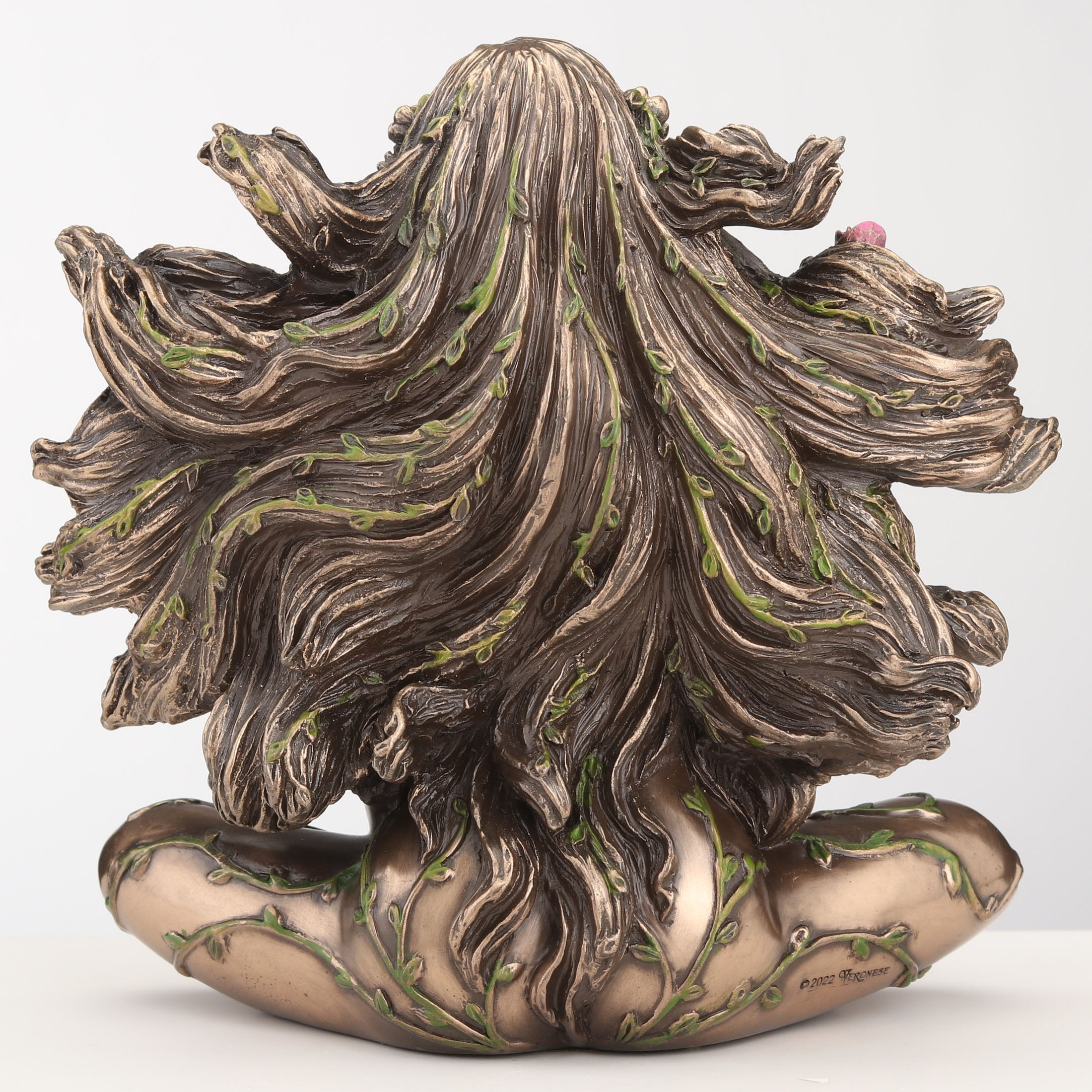 Sitting Pregnant Mother Gaia With Butterflies