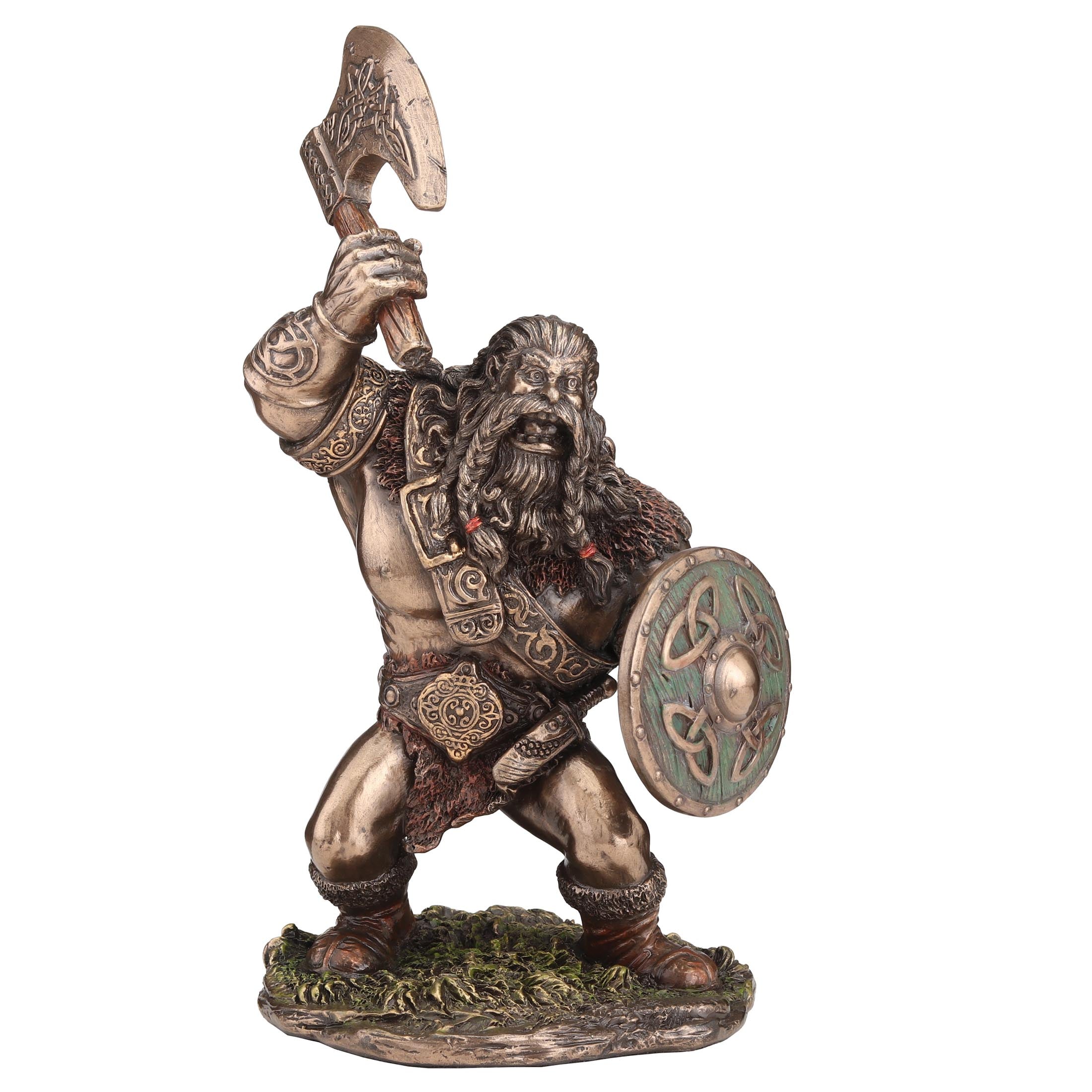 Viking Warrior Axe And Shield Animation Style