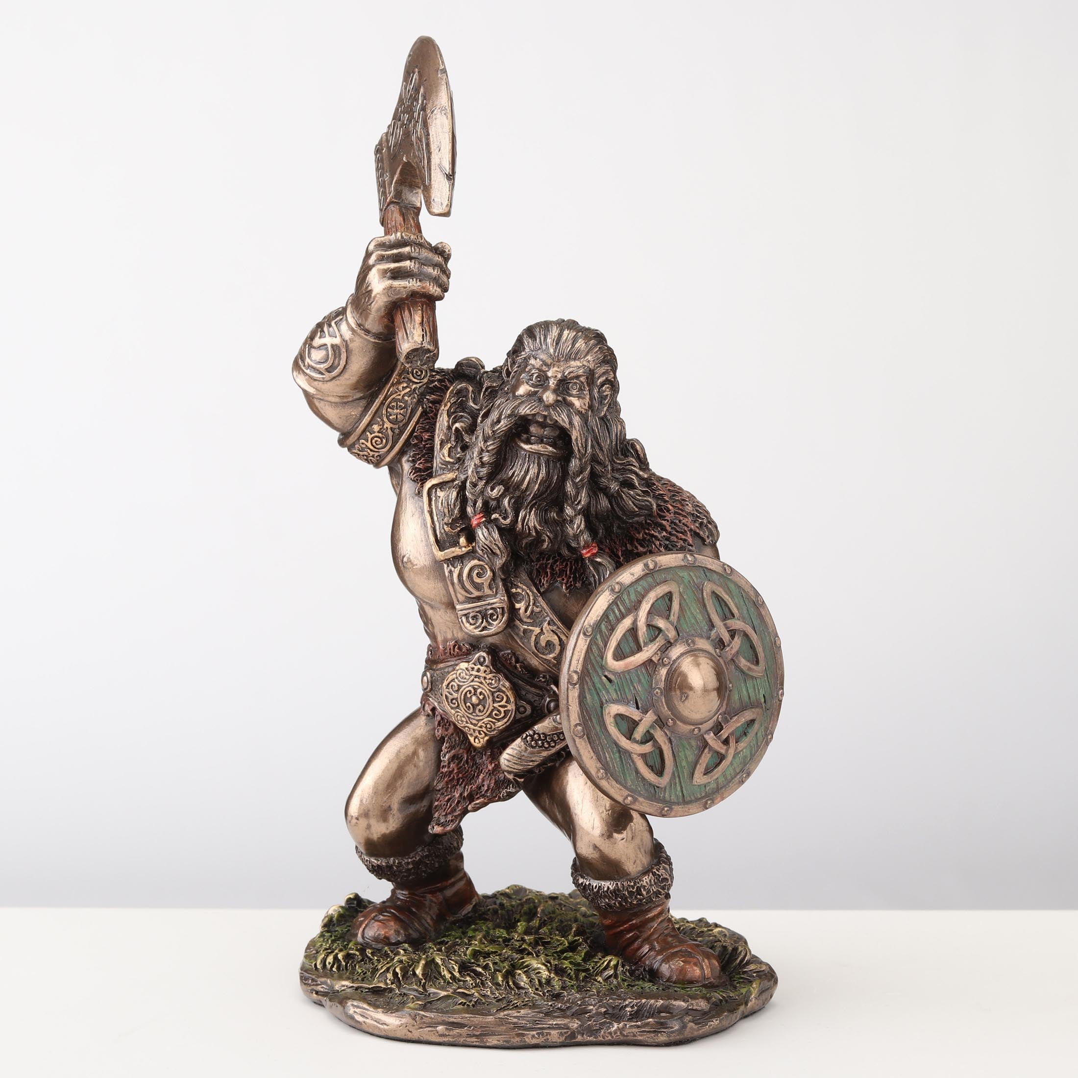 Viking Warrior Axe And Shield Animation Style