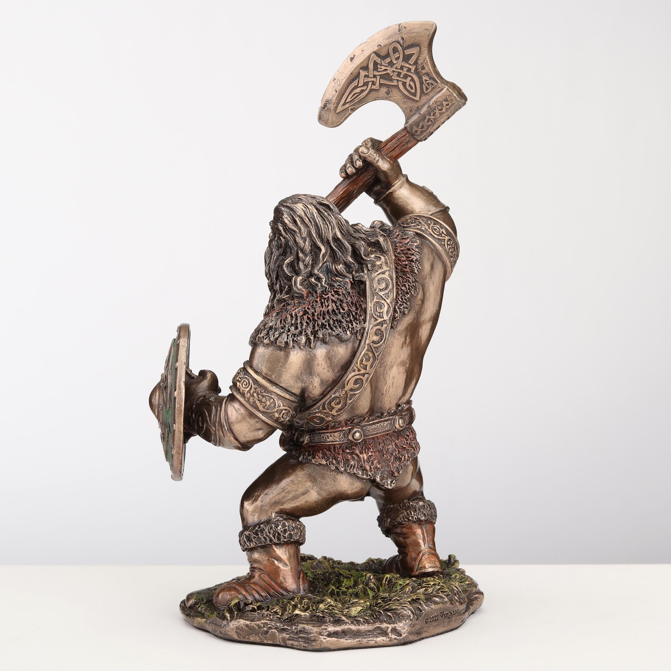 Viking Warrior Axe And Shield Animation Style