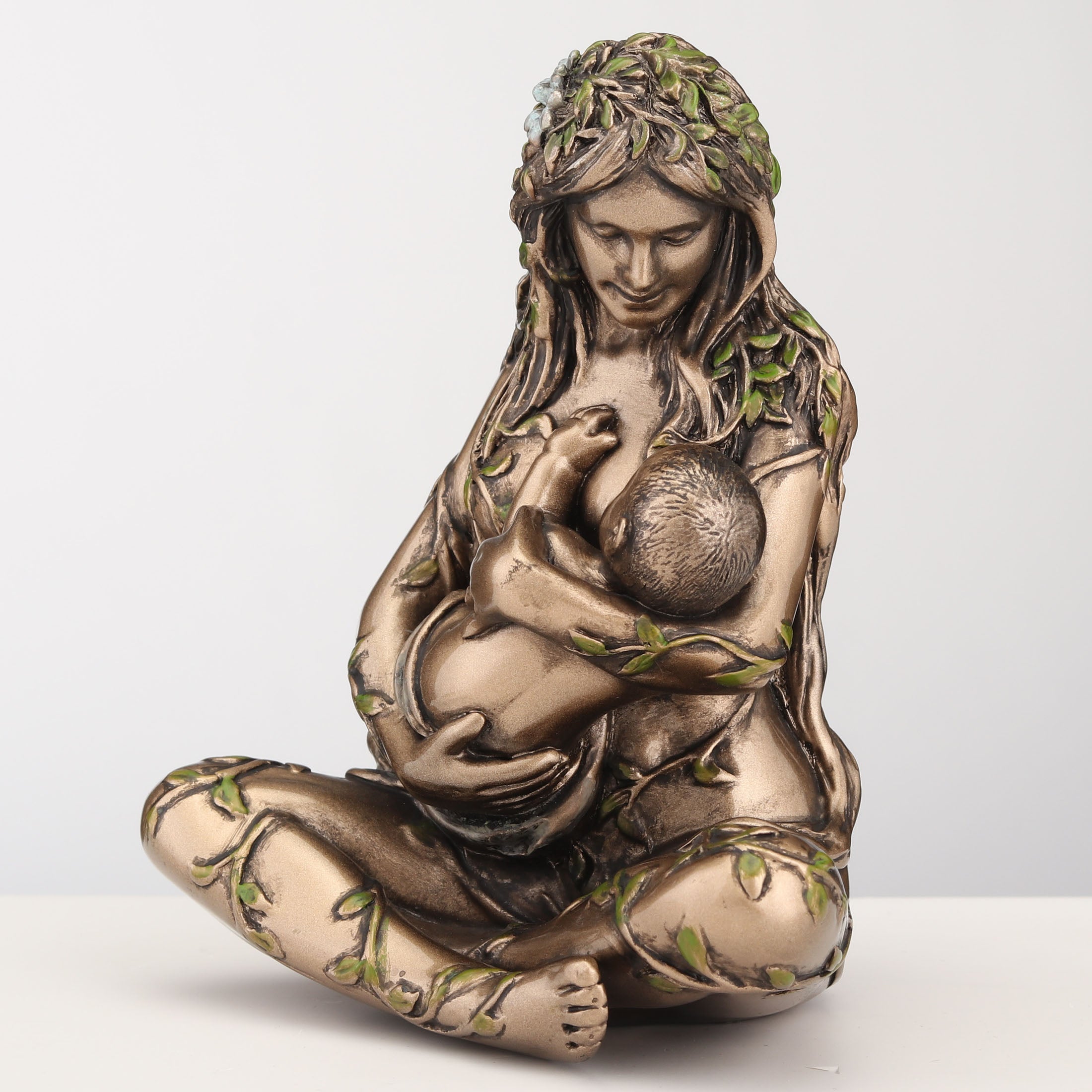 Mother Earth Gaia Nurturing Baby Cradle Position