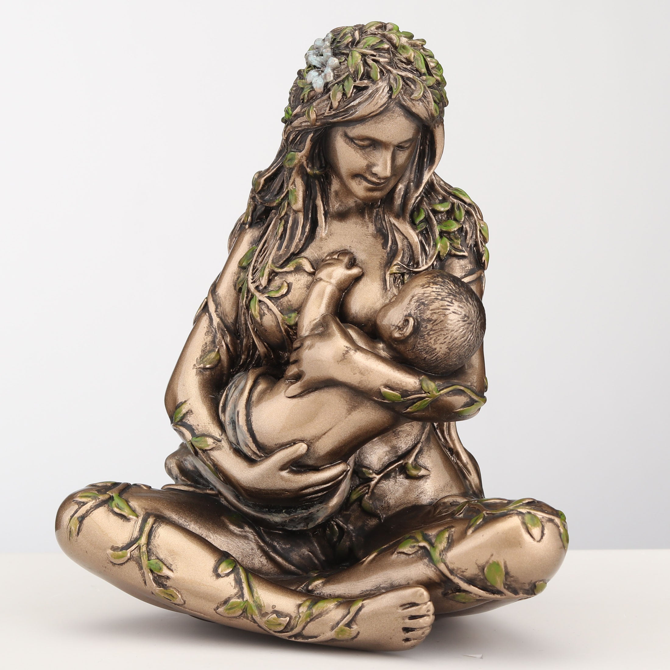 Mother Earth Gaia Nurturing Baby Cradle Position
