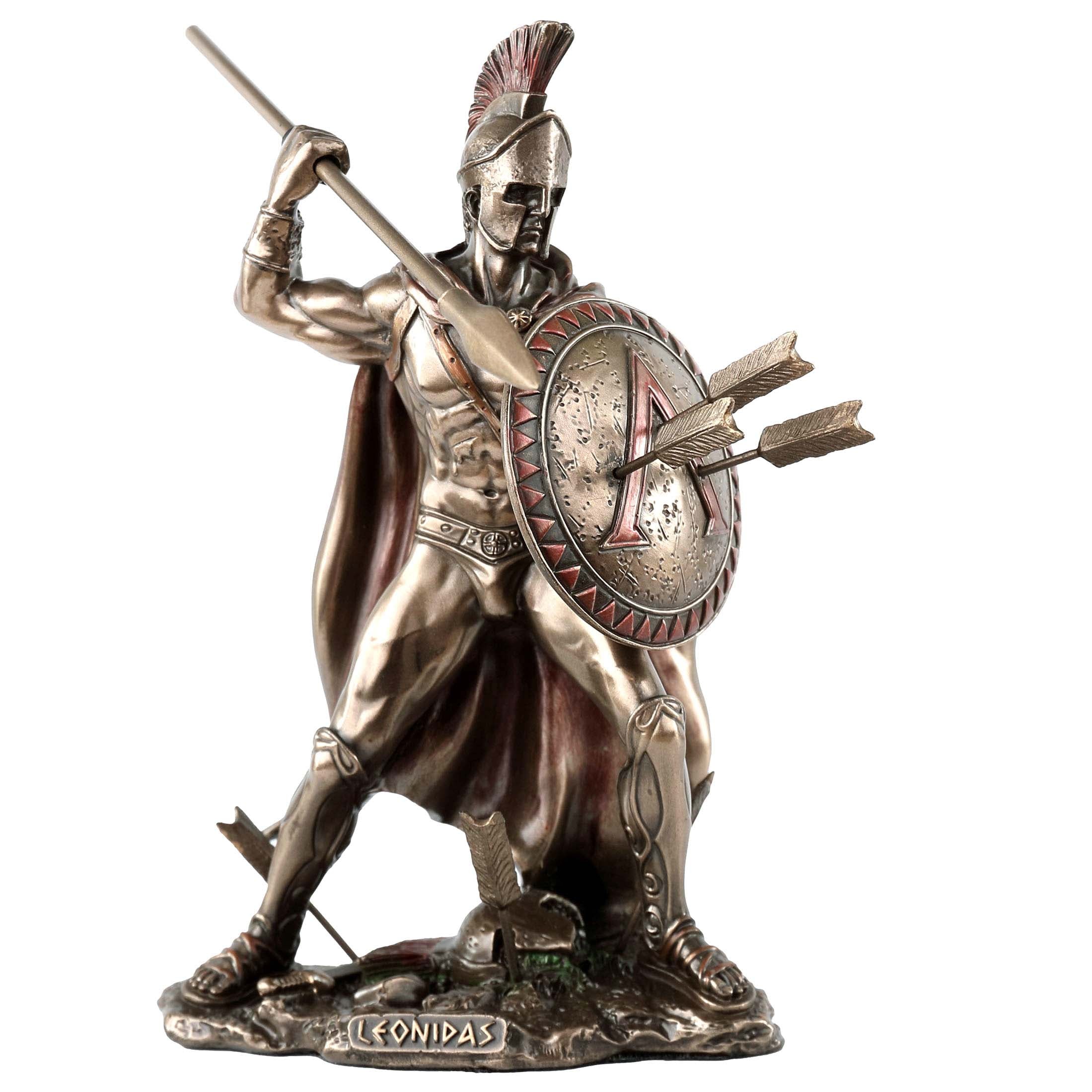 Spartan King Leonidas With Spear And Shield