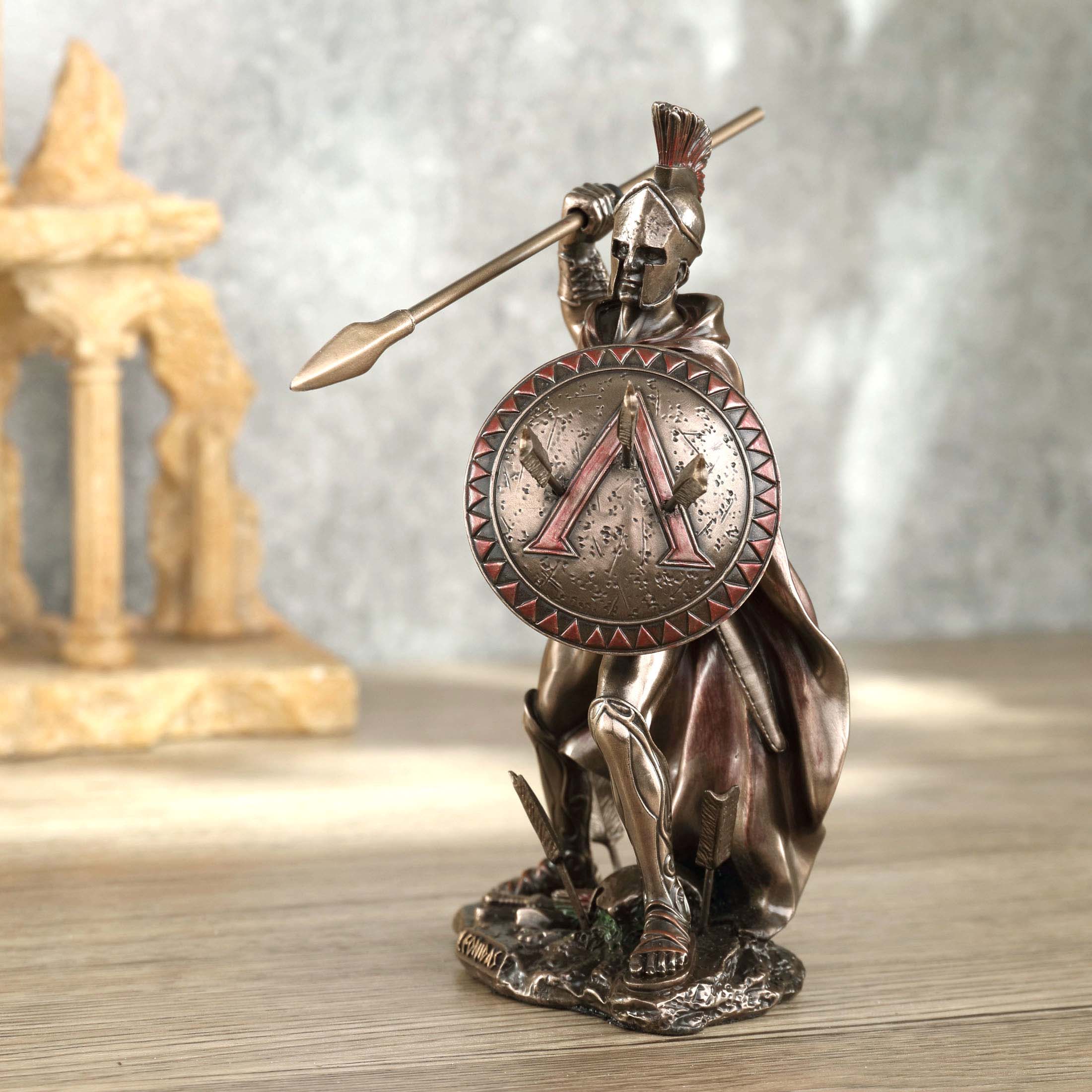 Spartan King Leonidas With Spear And Shield