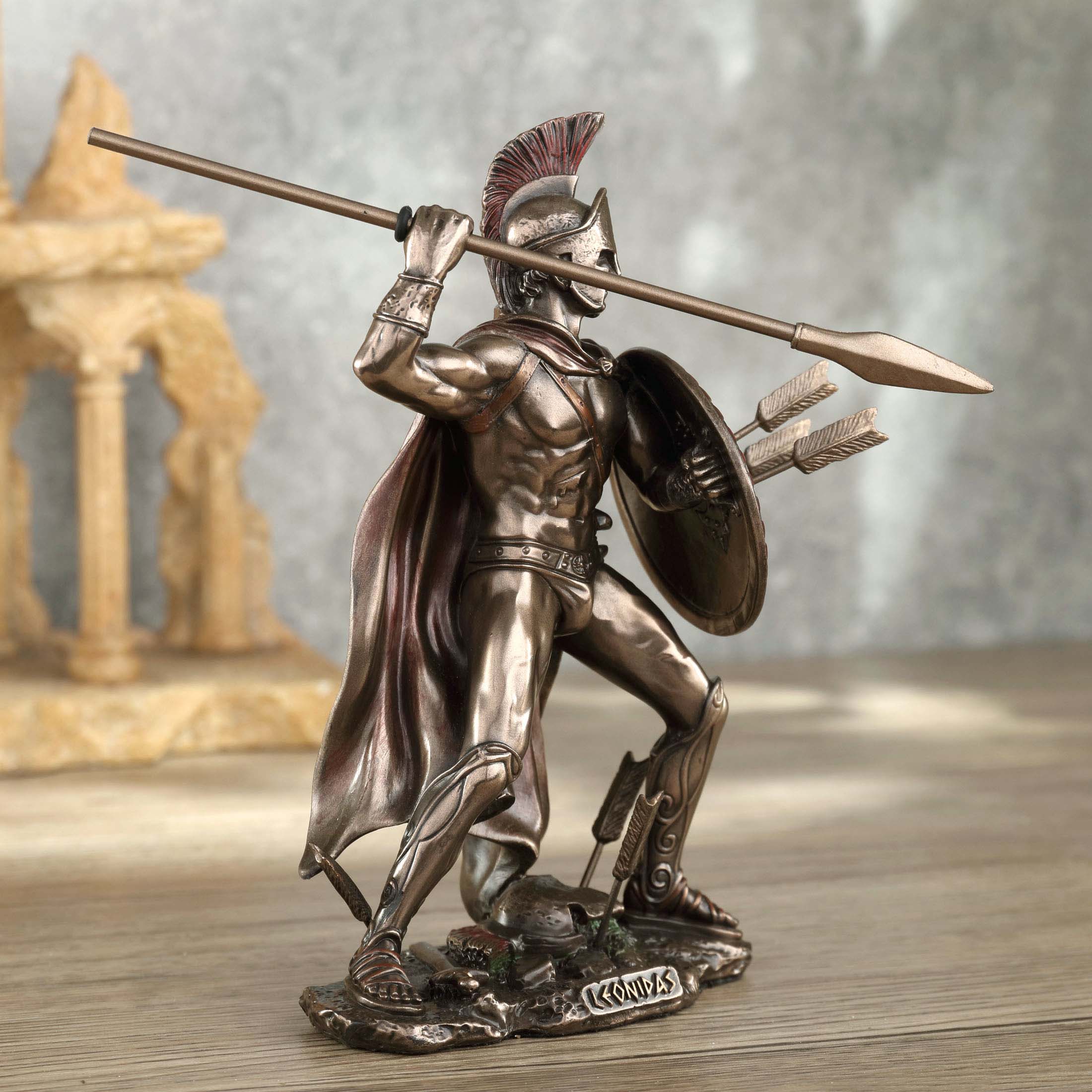 Spartan King Leonidas With Spear And Shield