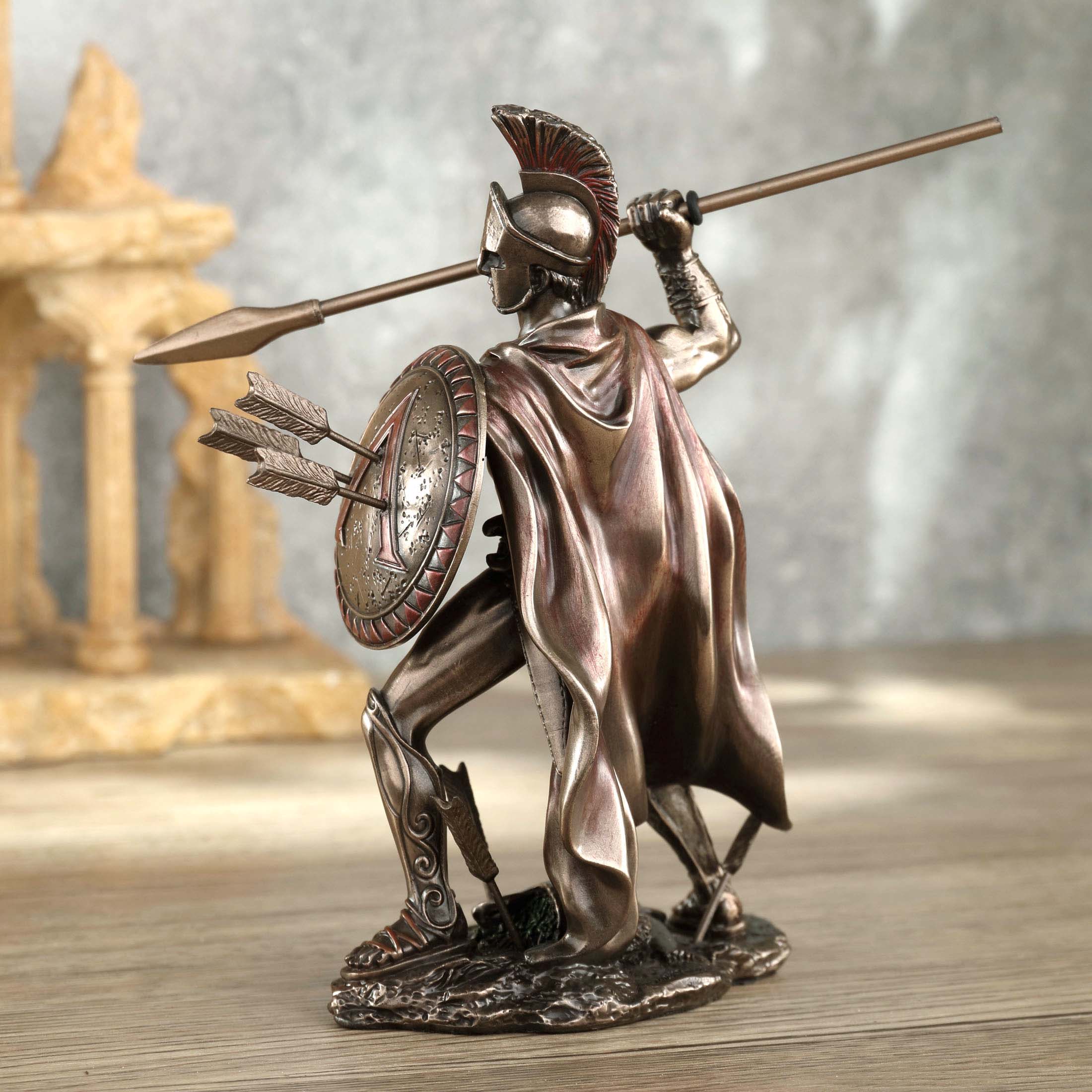 Spartan King Leonidas With Spear And Shield