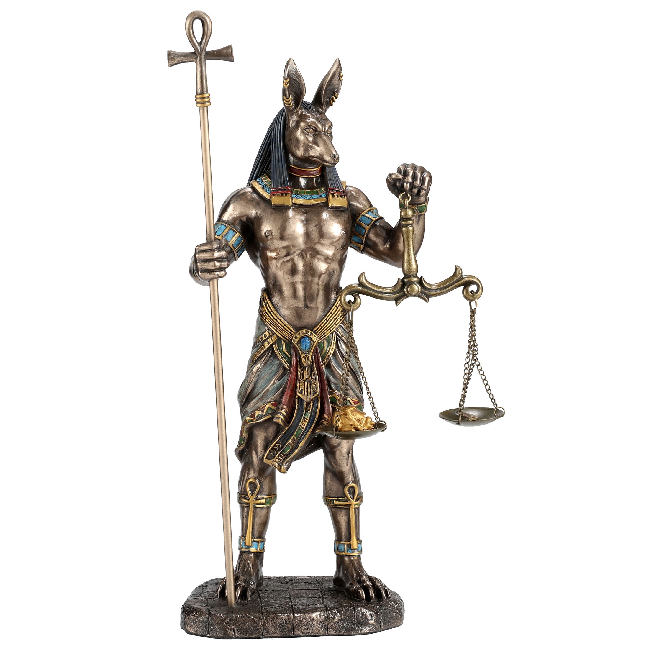 Anubis Holding Ankh And Scale