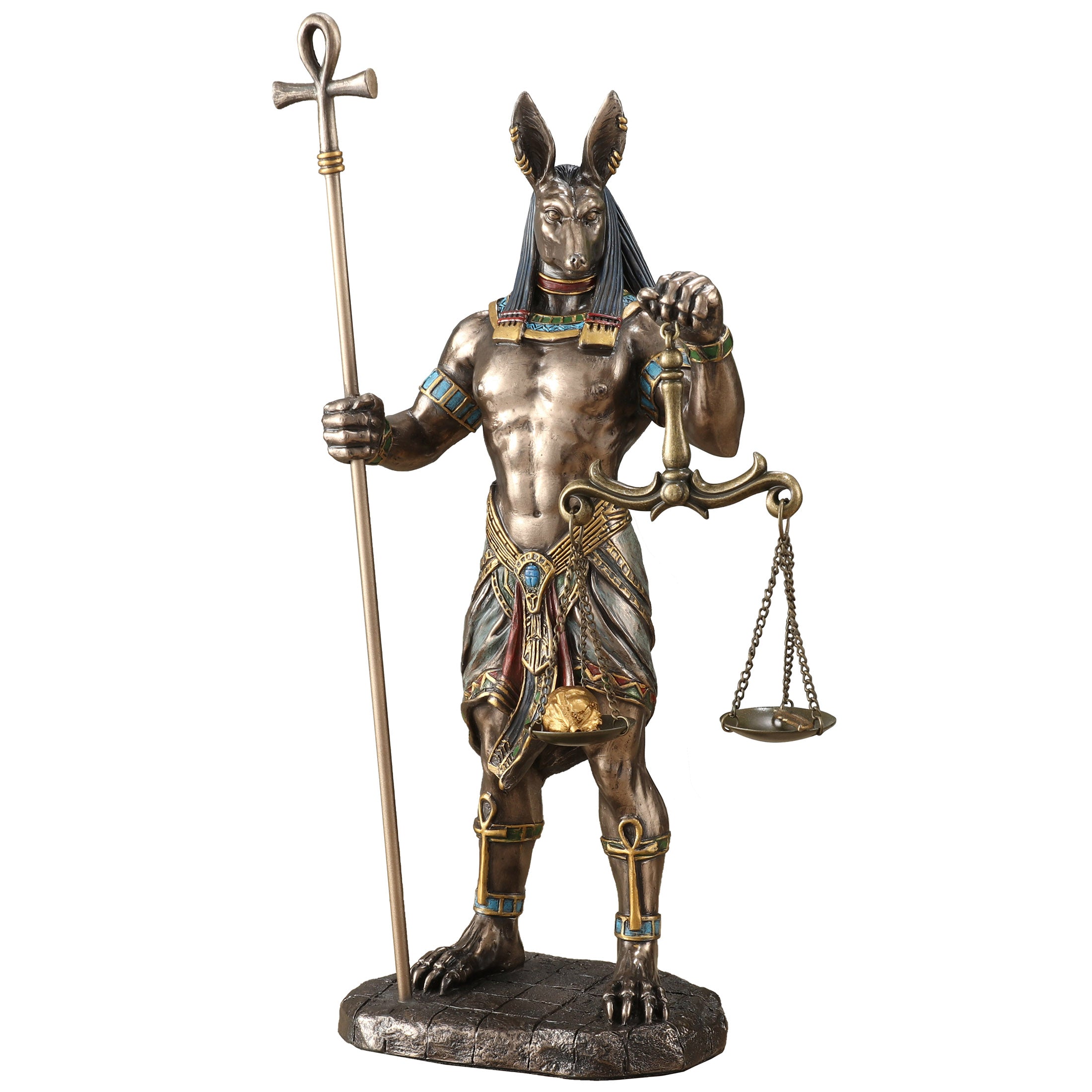 Anubis Holding Ankh And Scale