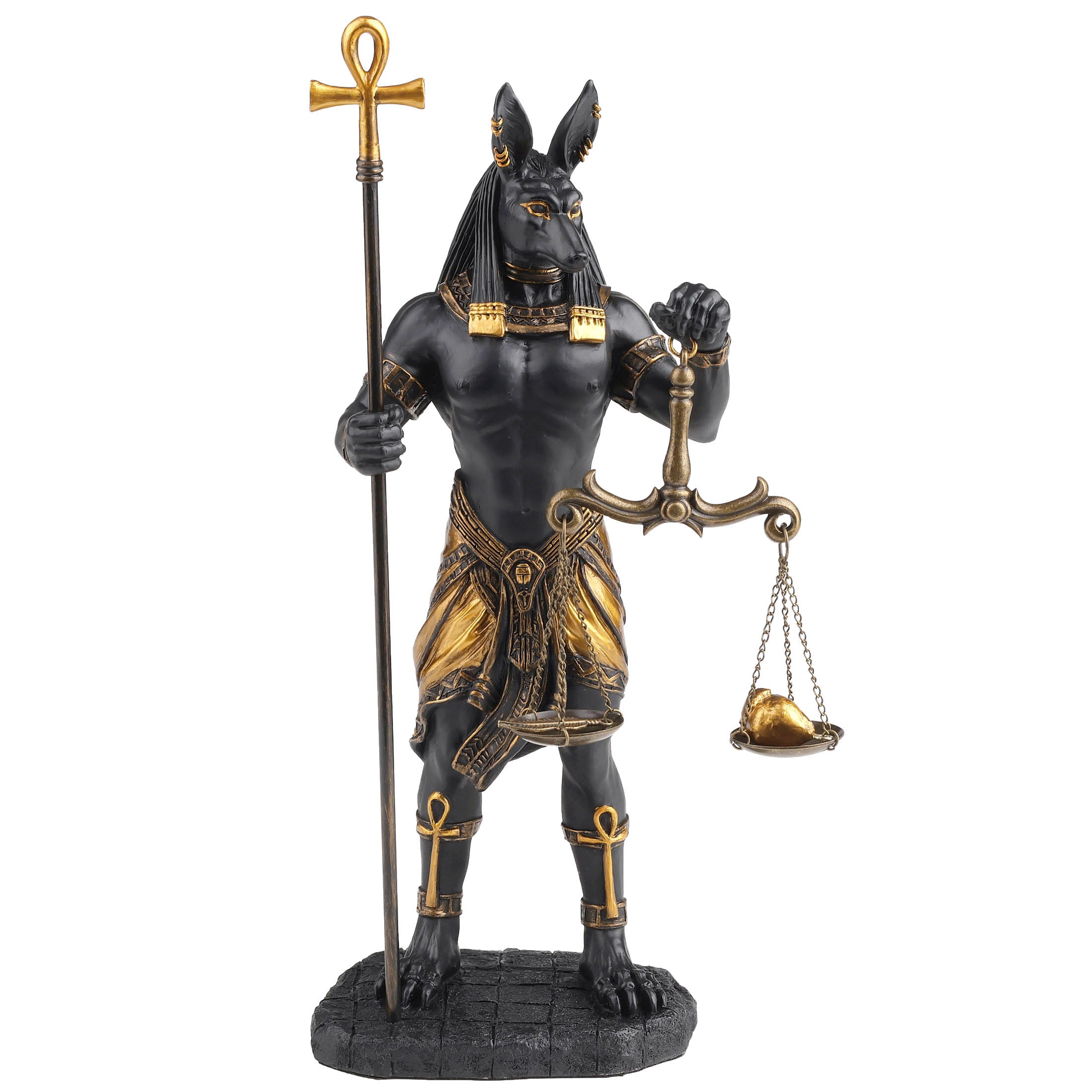 Anubis Holding Ankh and Scale