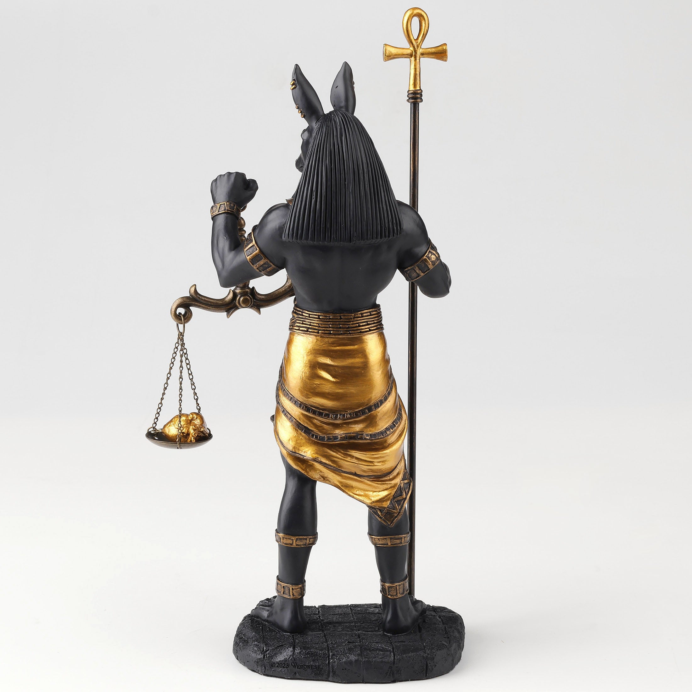 Anubis Holding Ankh and Scale