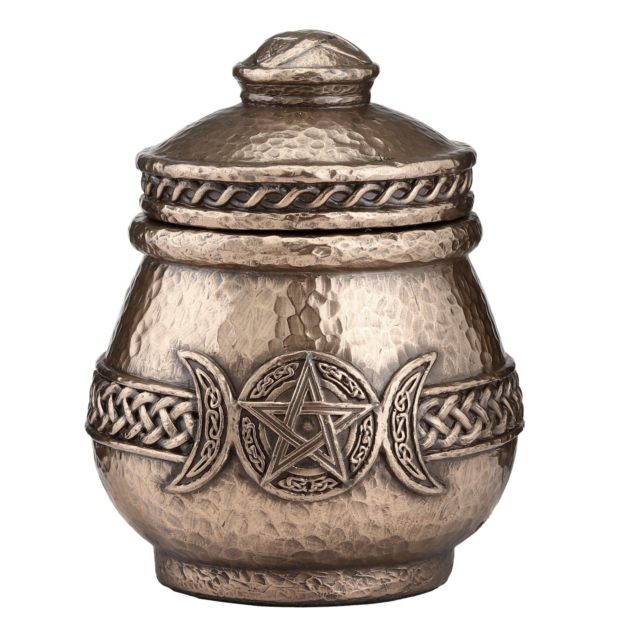 Triple Moon Pentagram Apothecary Jar