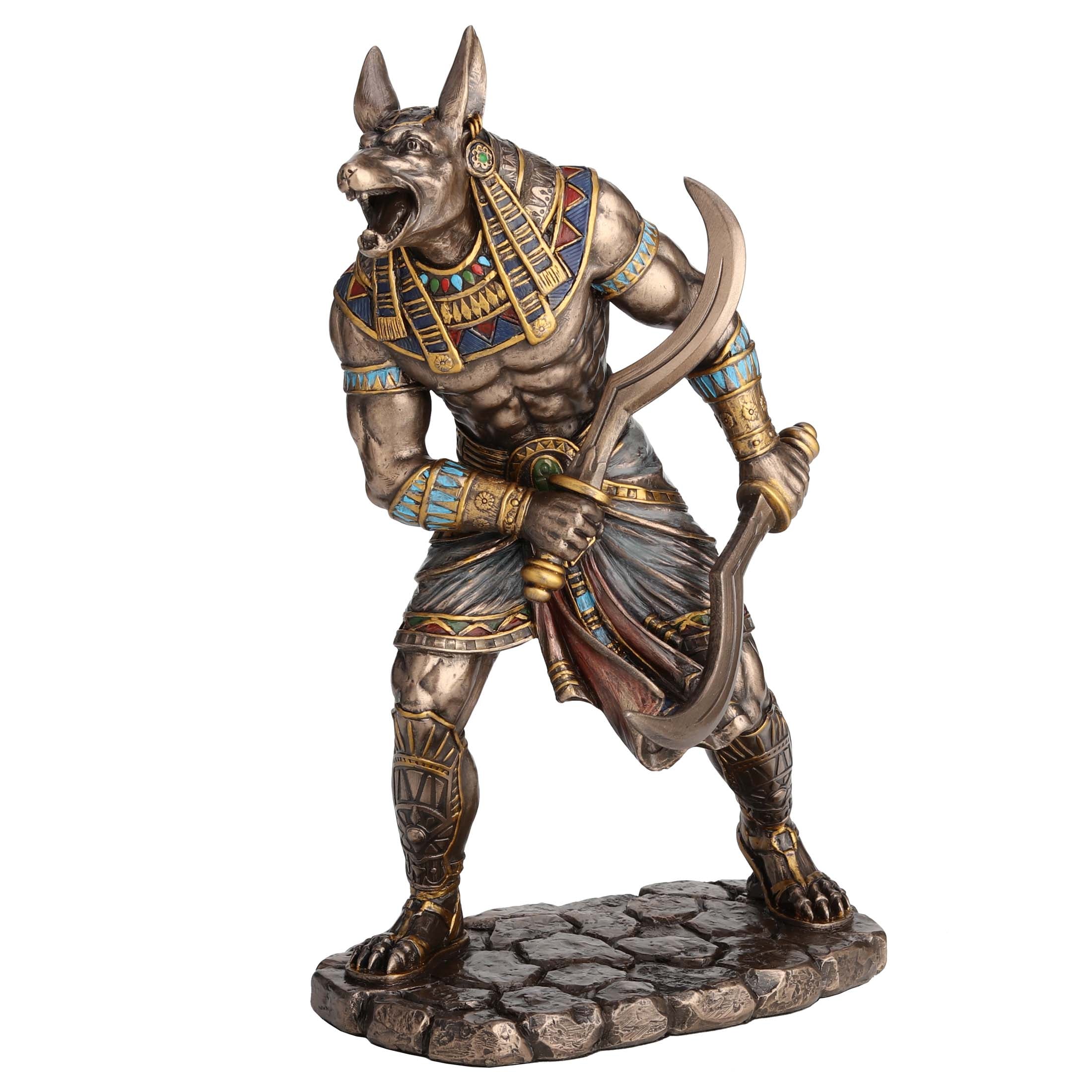 Egyptian God Anubis Dual Wielding Khopesh