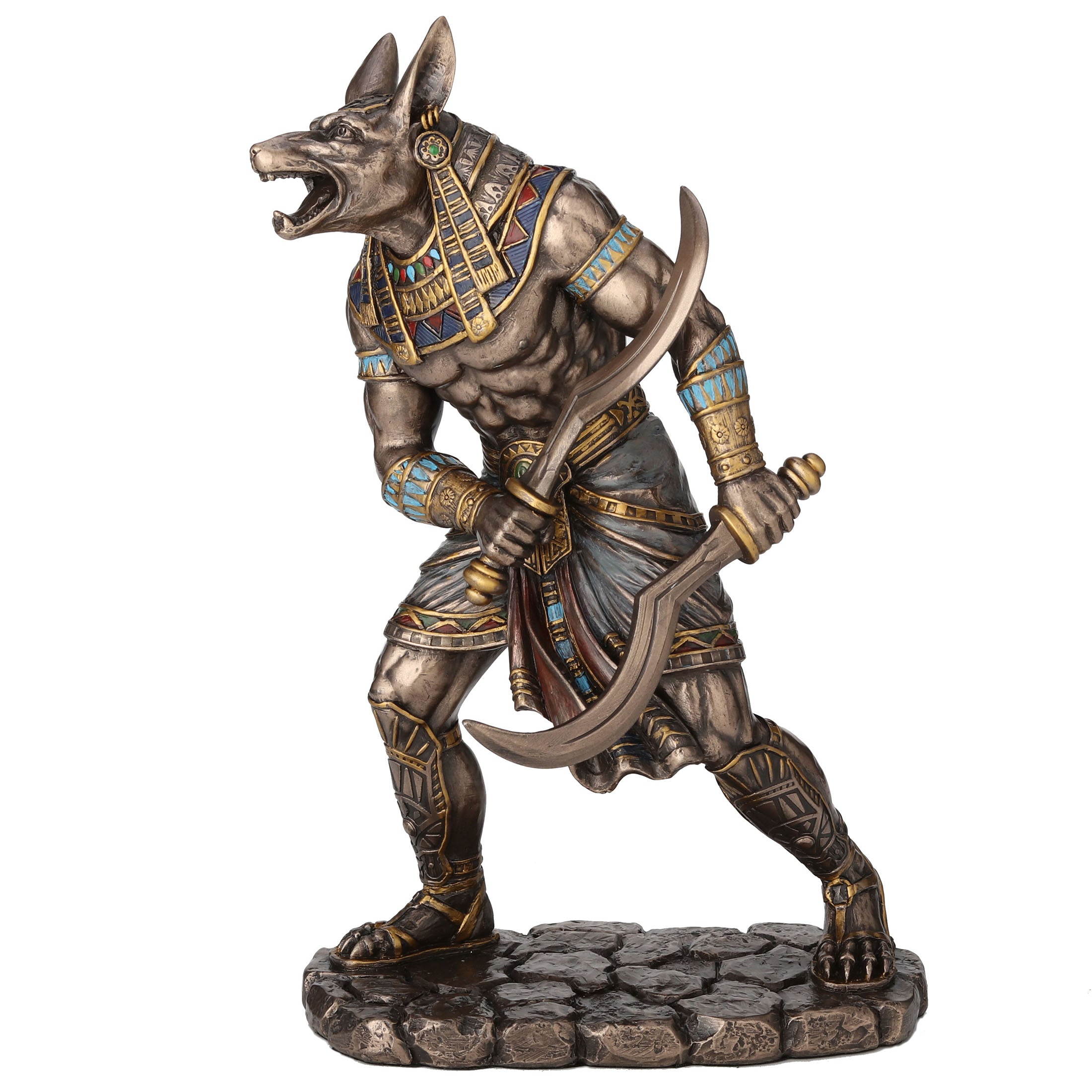 Egyptian God Anubis Dual Wielding Khopesh