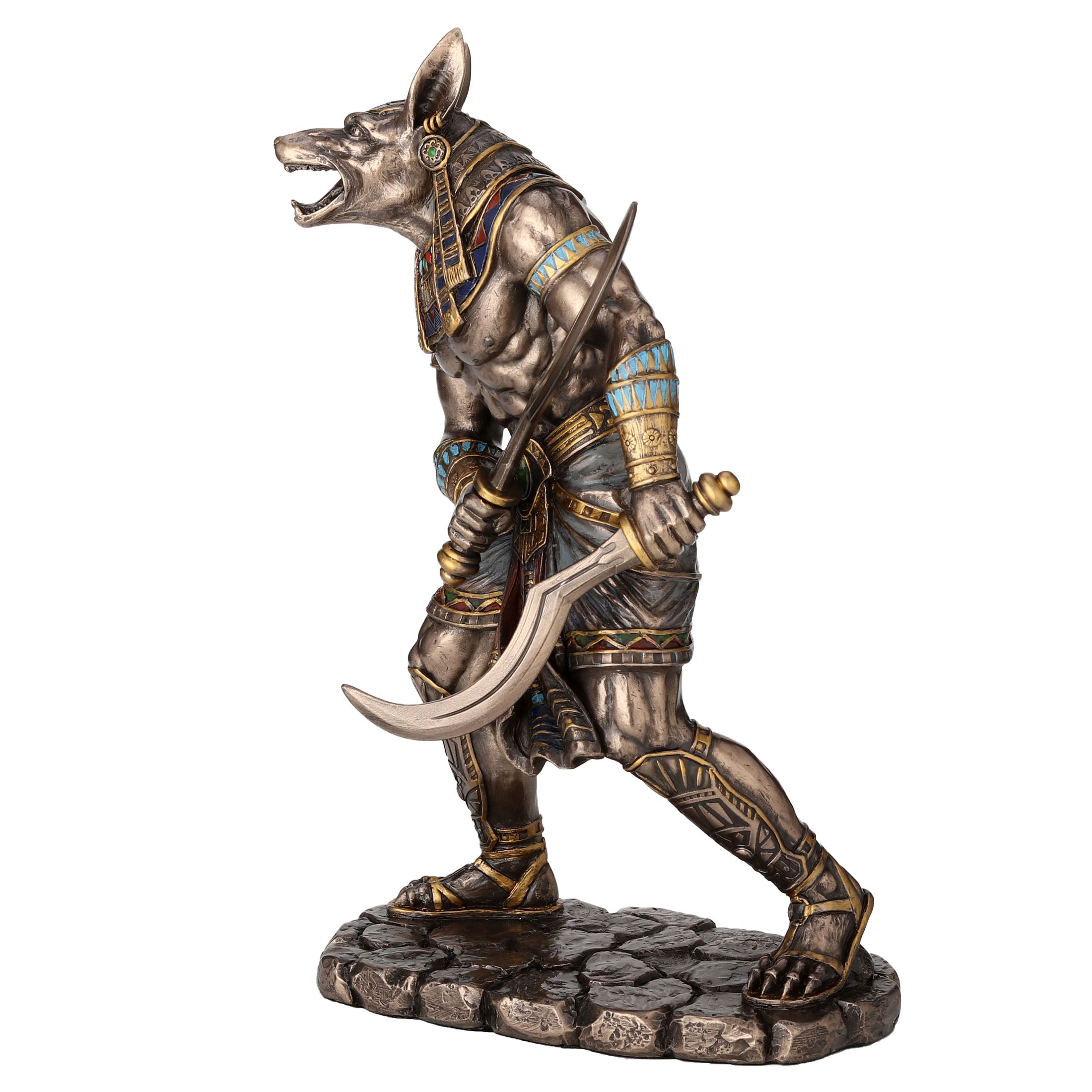 Egyptian God Anubis Dual Wielding Khopesh