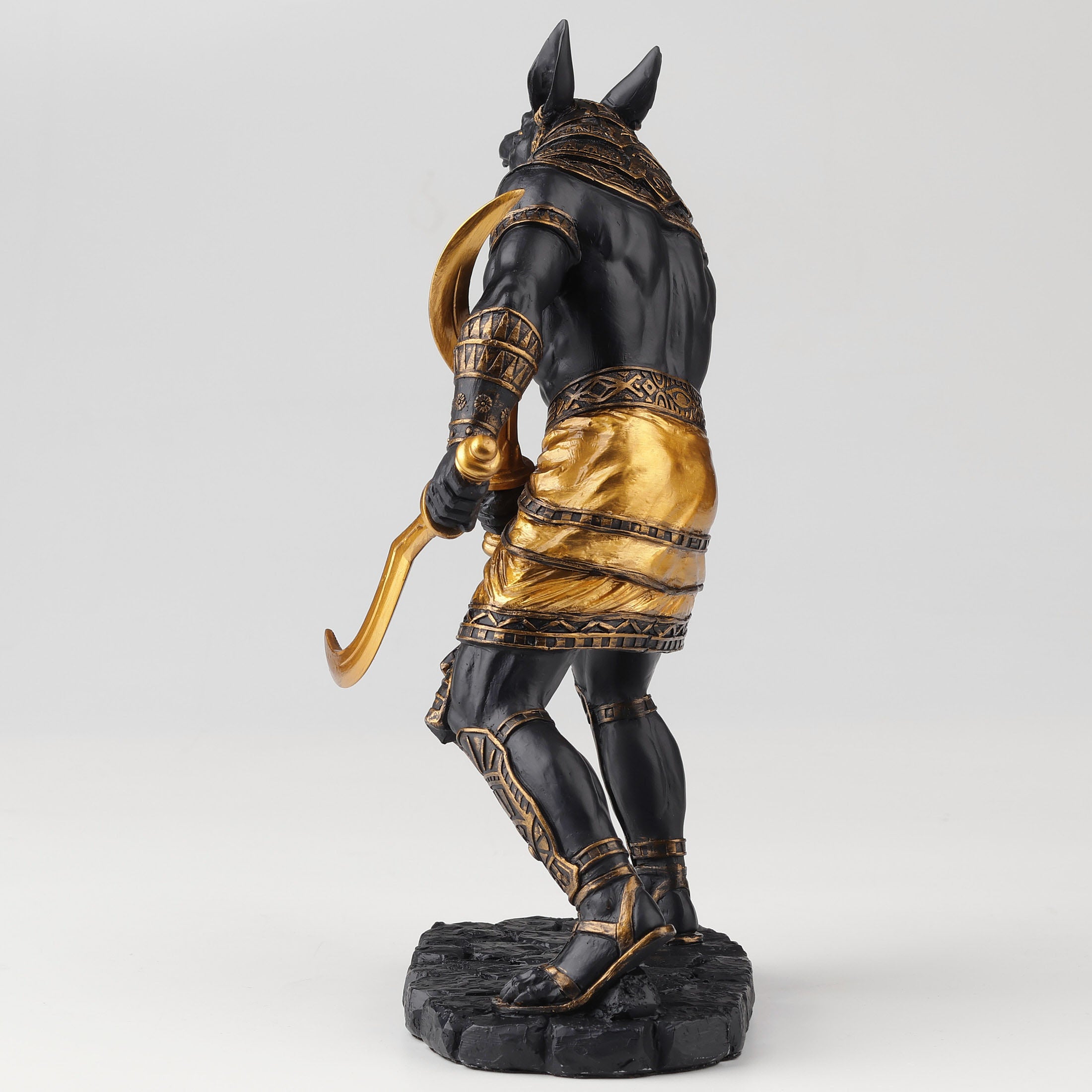 Egyptian God Anubis Dual Wielding Khopeshes