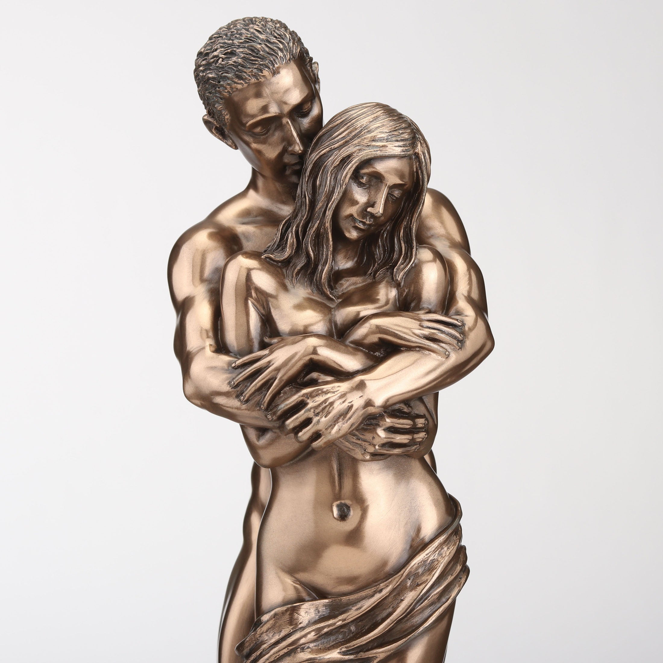 The Lovers Hug From Behind