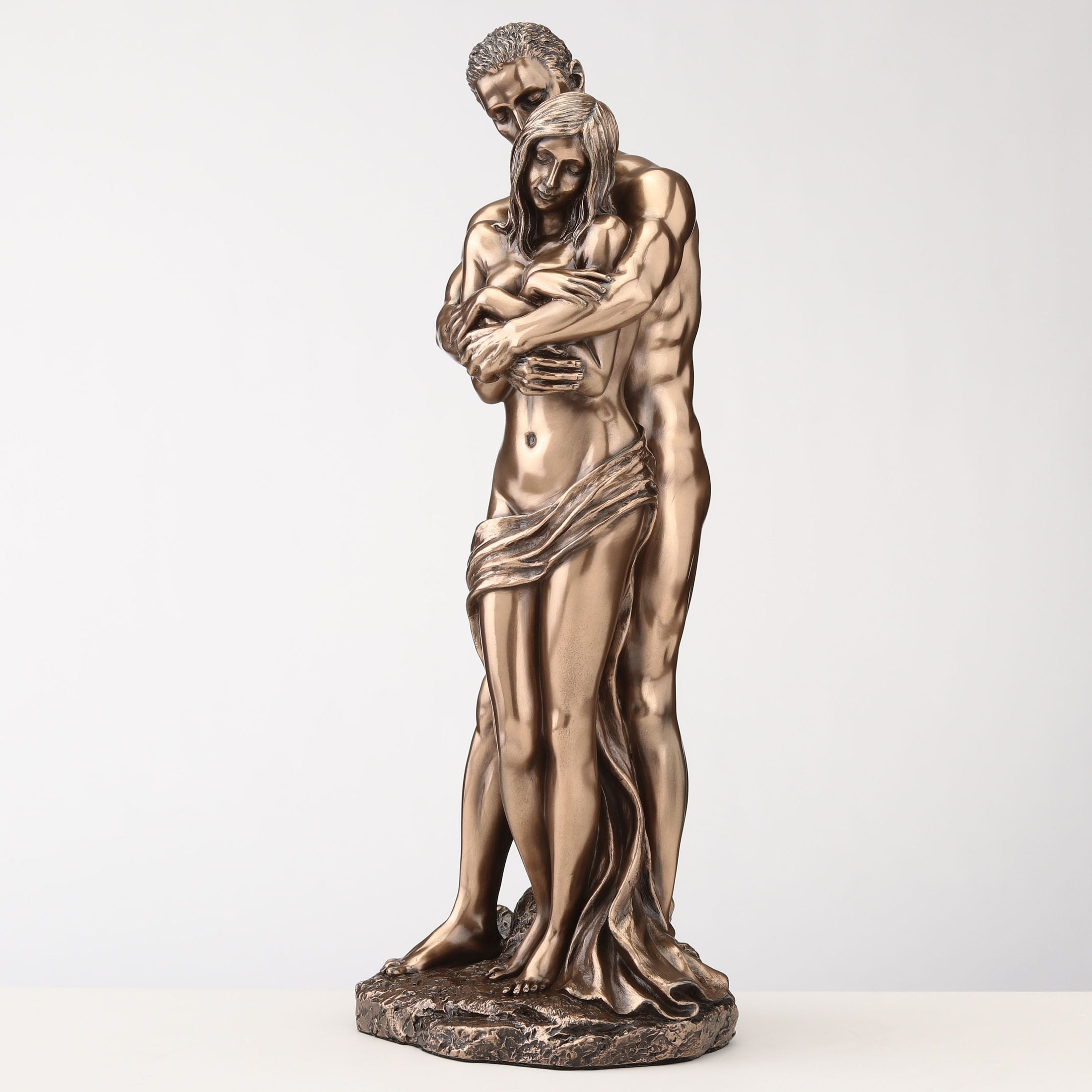 The Lovers Hug From Behind