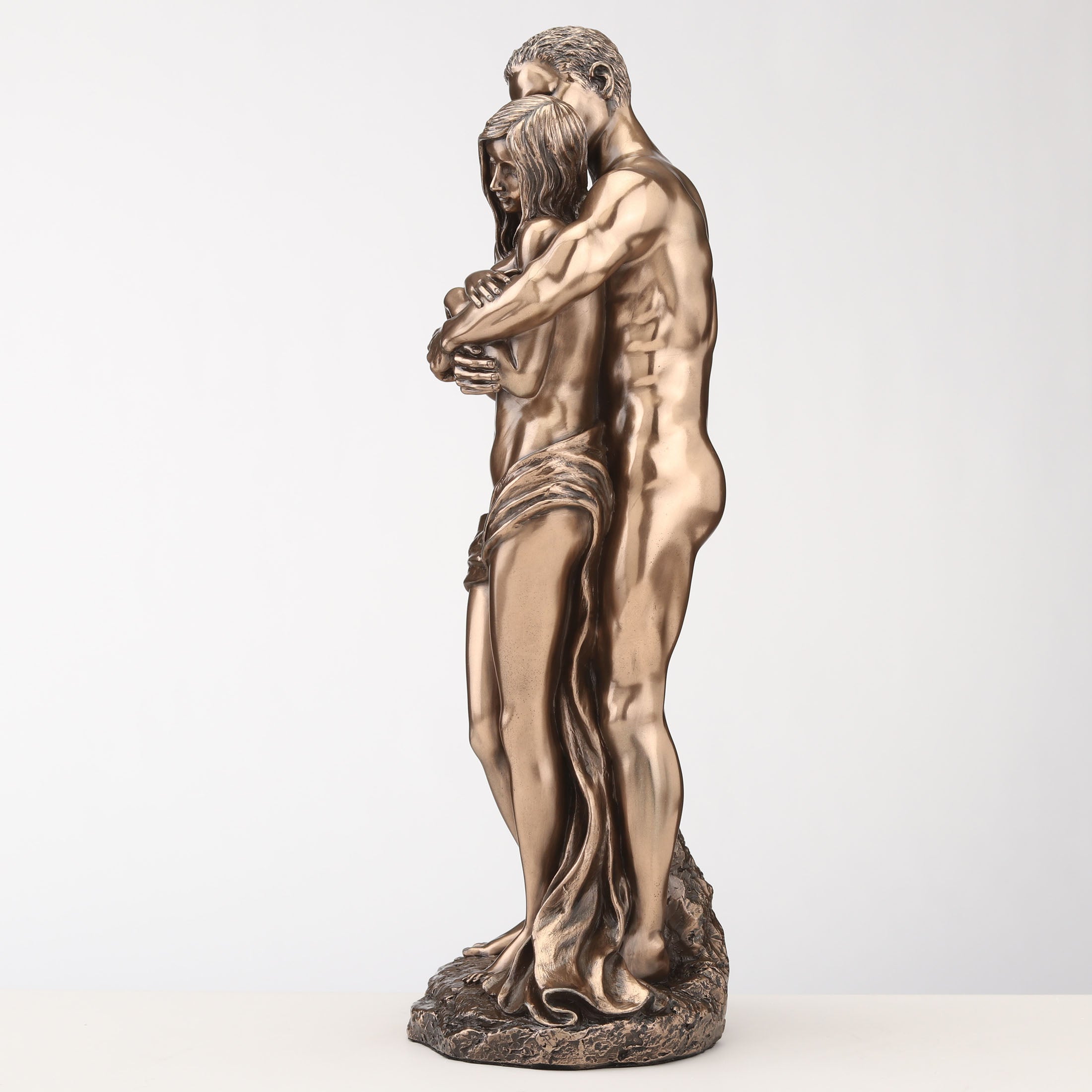 The Lovers Hug From Behind