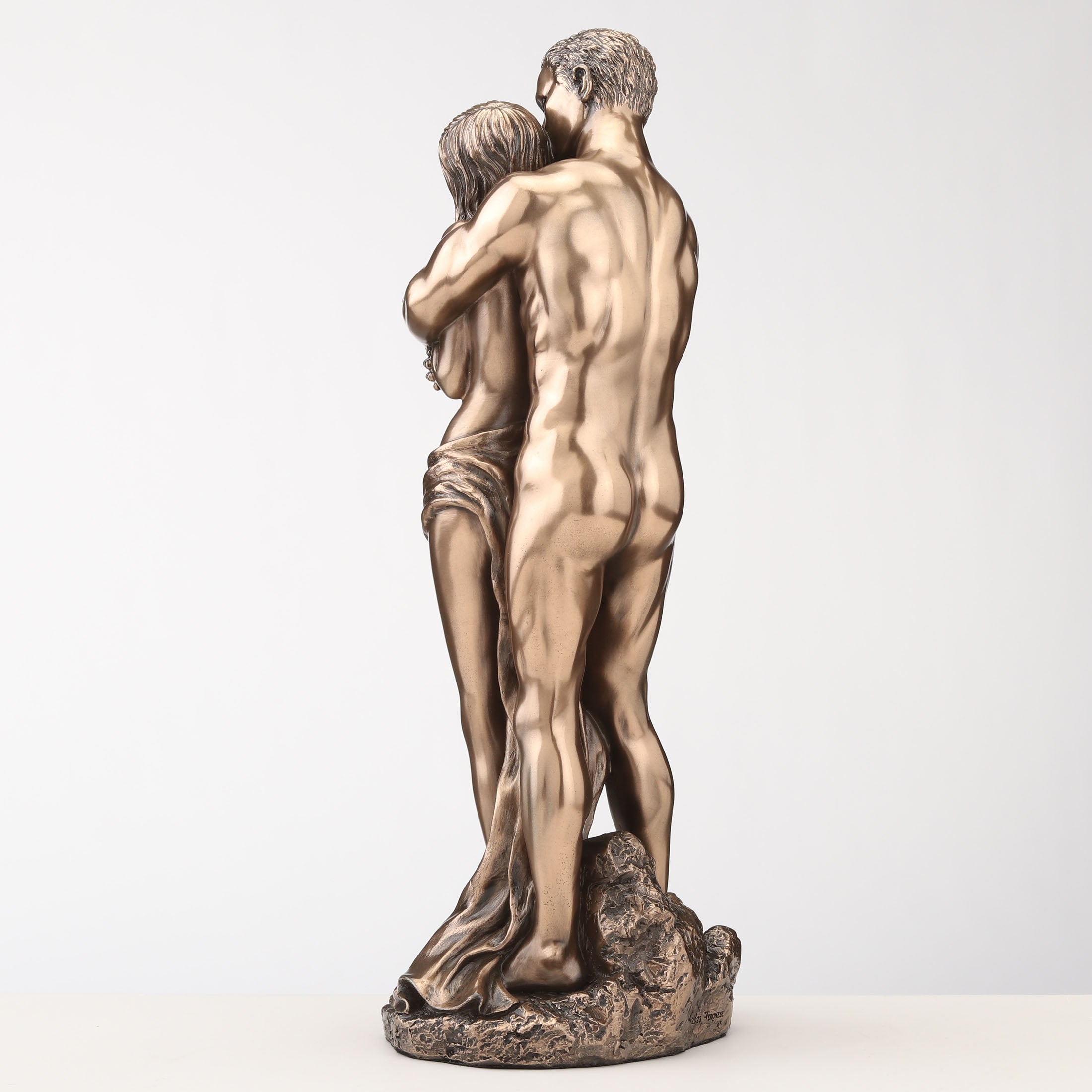 The Lovers Hug From Behind
