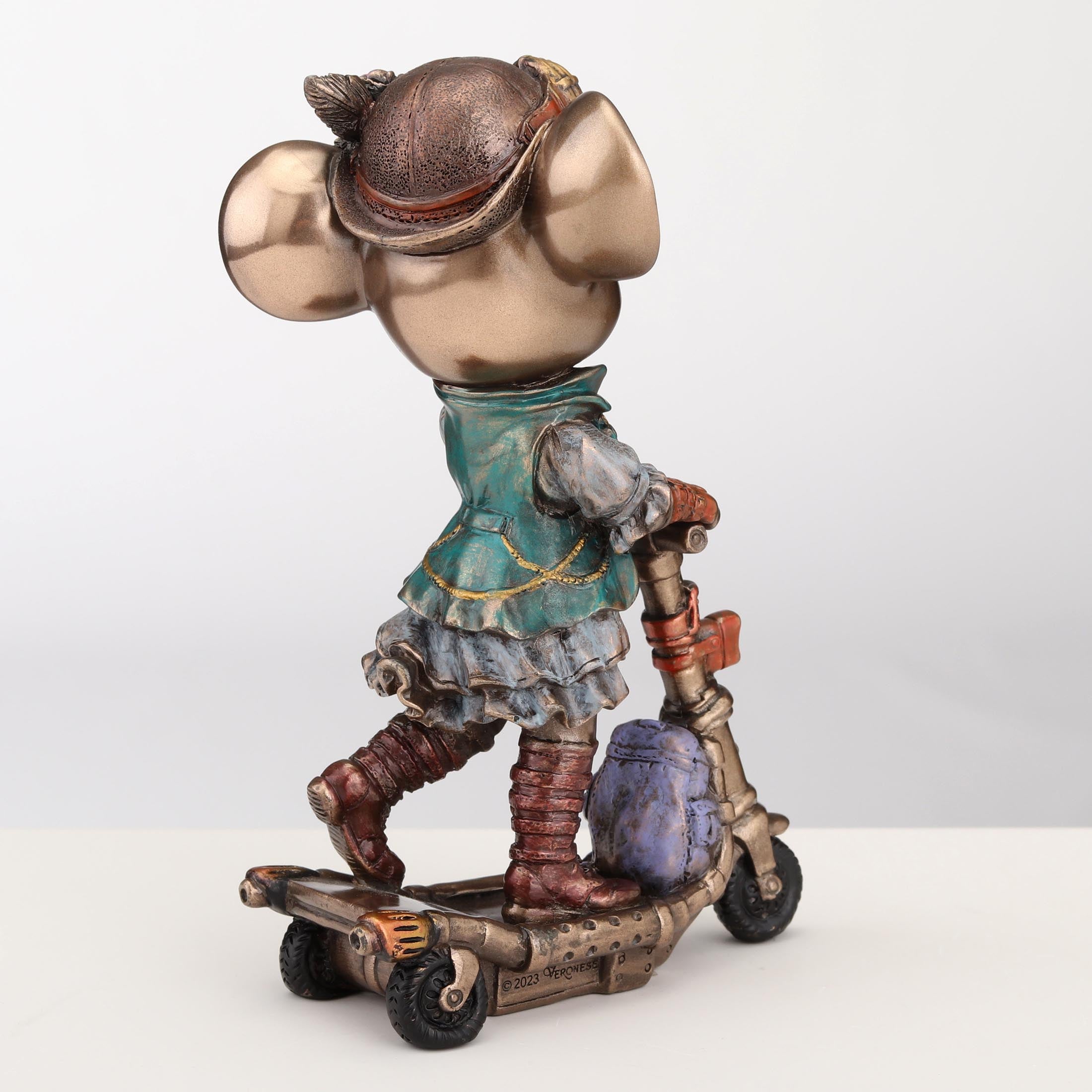 Steampunk Mice Riding On Scooter