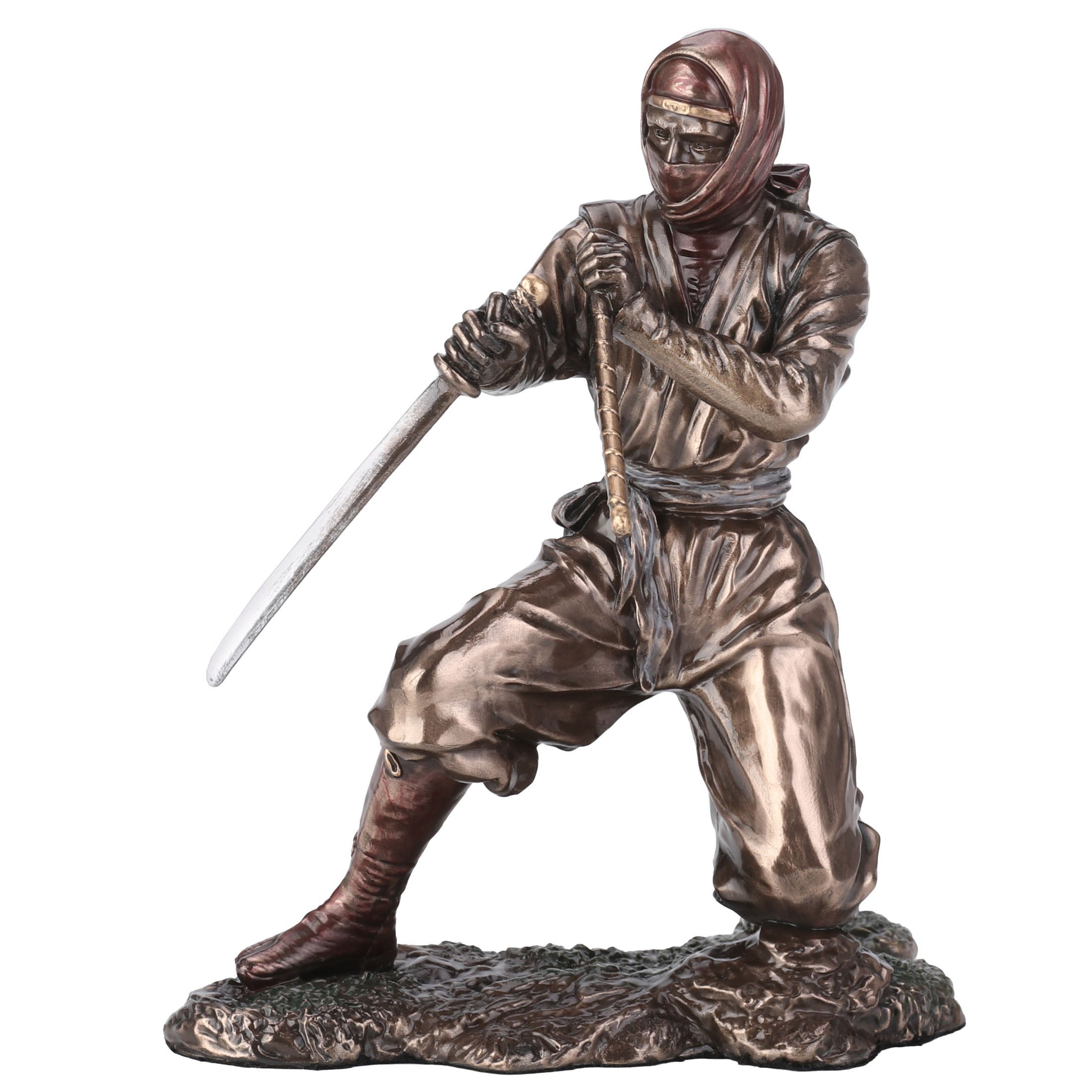 Ninja Sword And Scabbard Fighting Stance