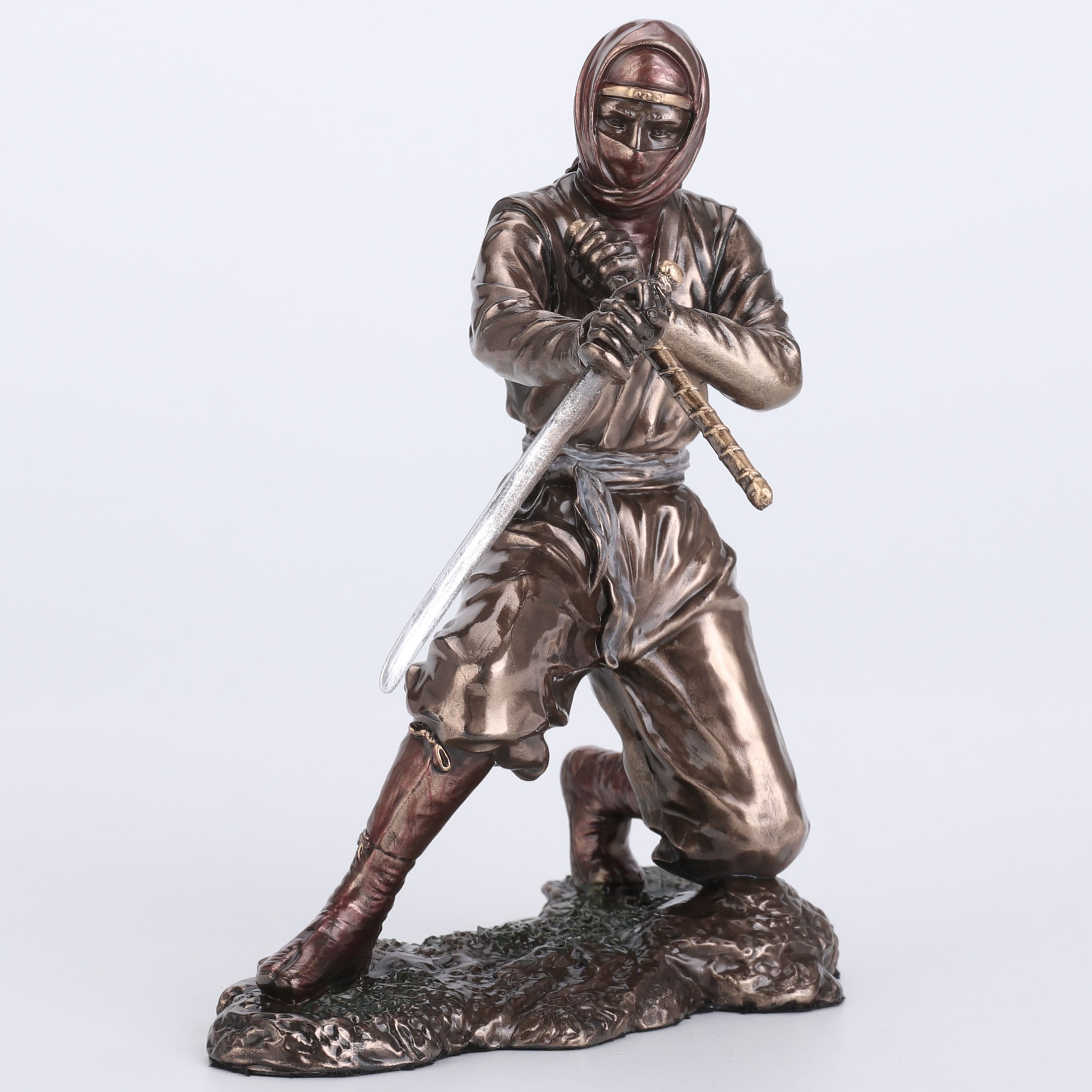 Ninja Sword And Scabbard Fighting Stance