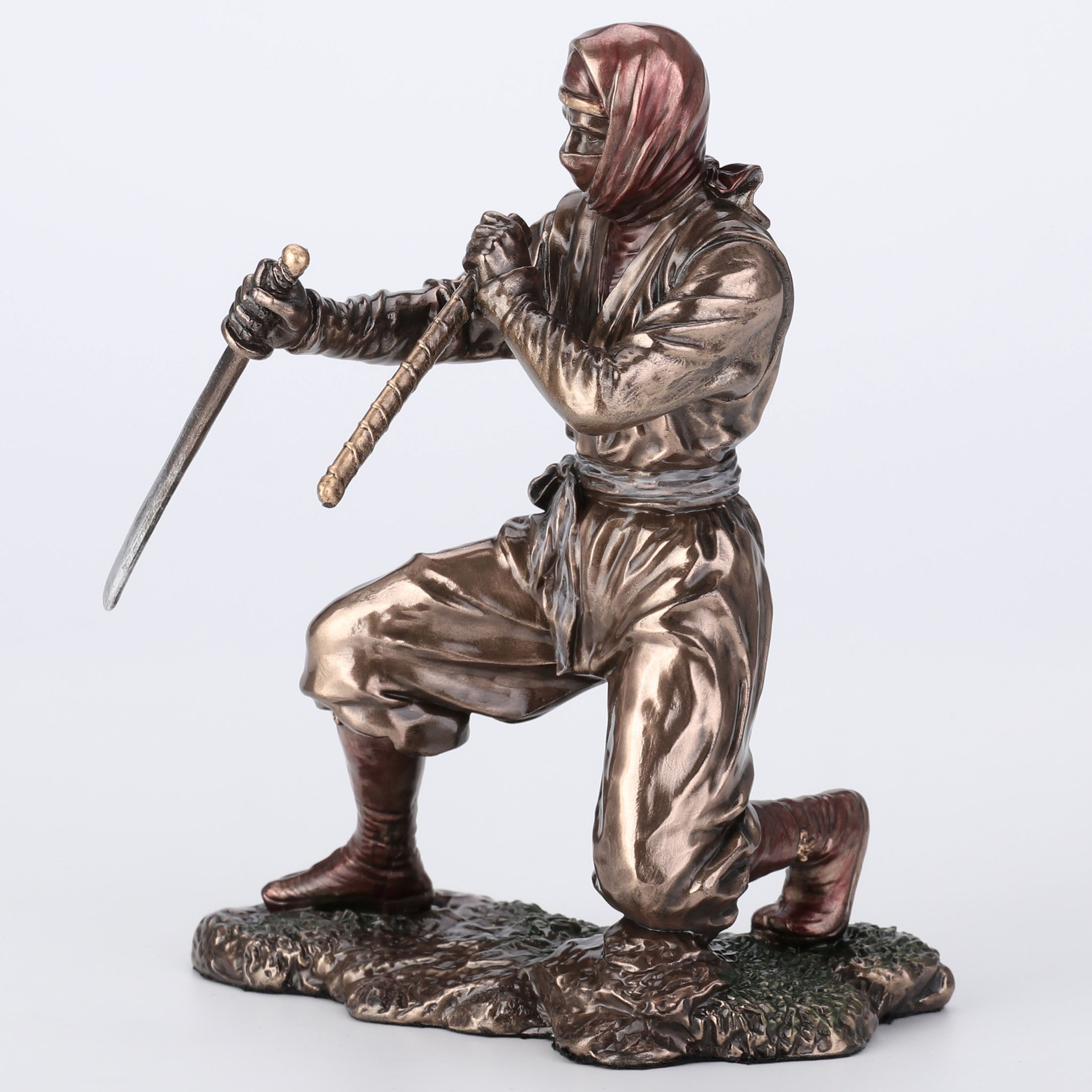 Ninja Sword And Scabbard Fighting Stance