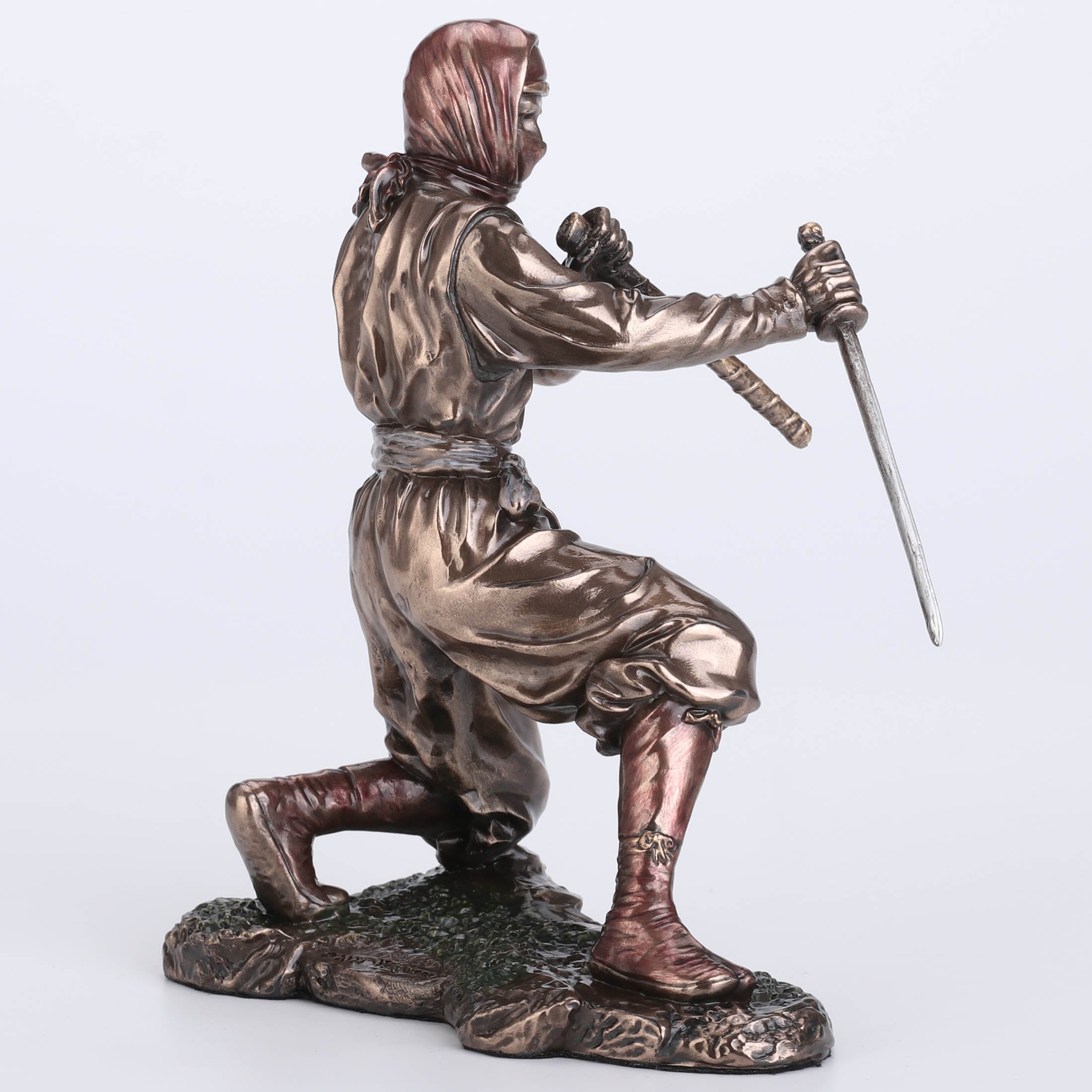 Ninja Sword And Scabbard Fighting Stance