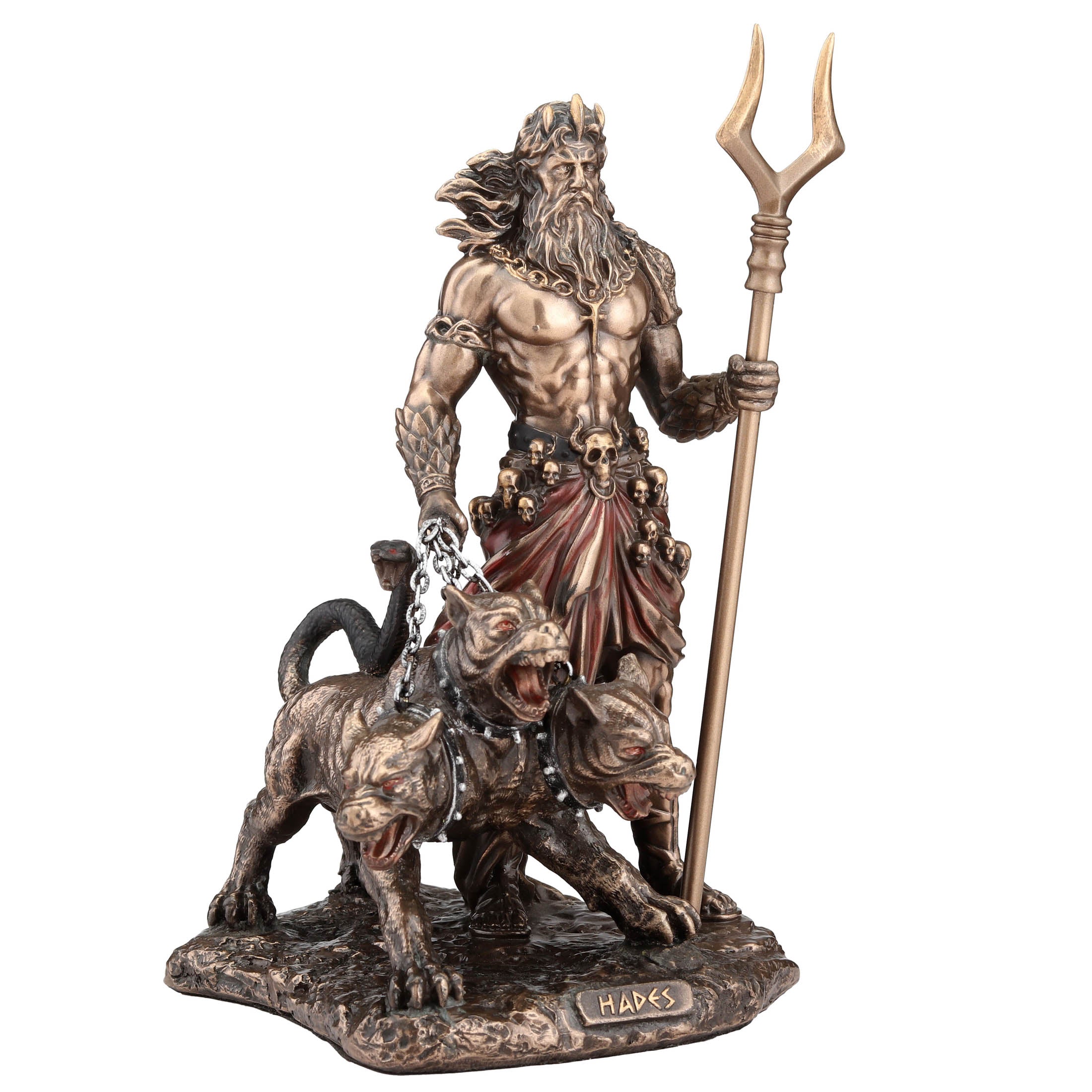 Hades Greek God Of The Underworld With Cerberus