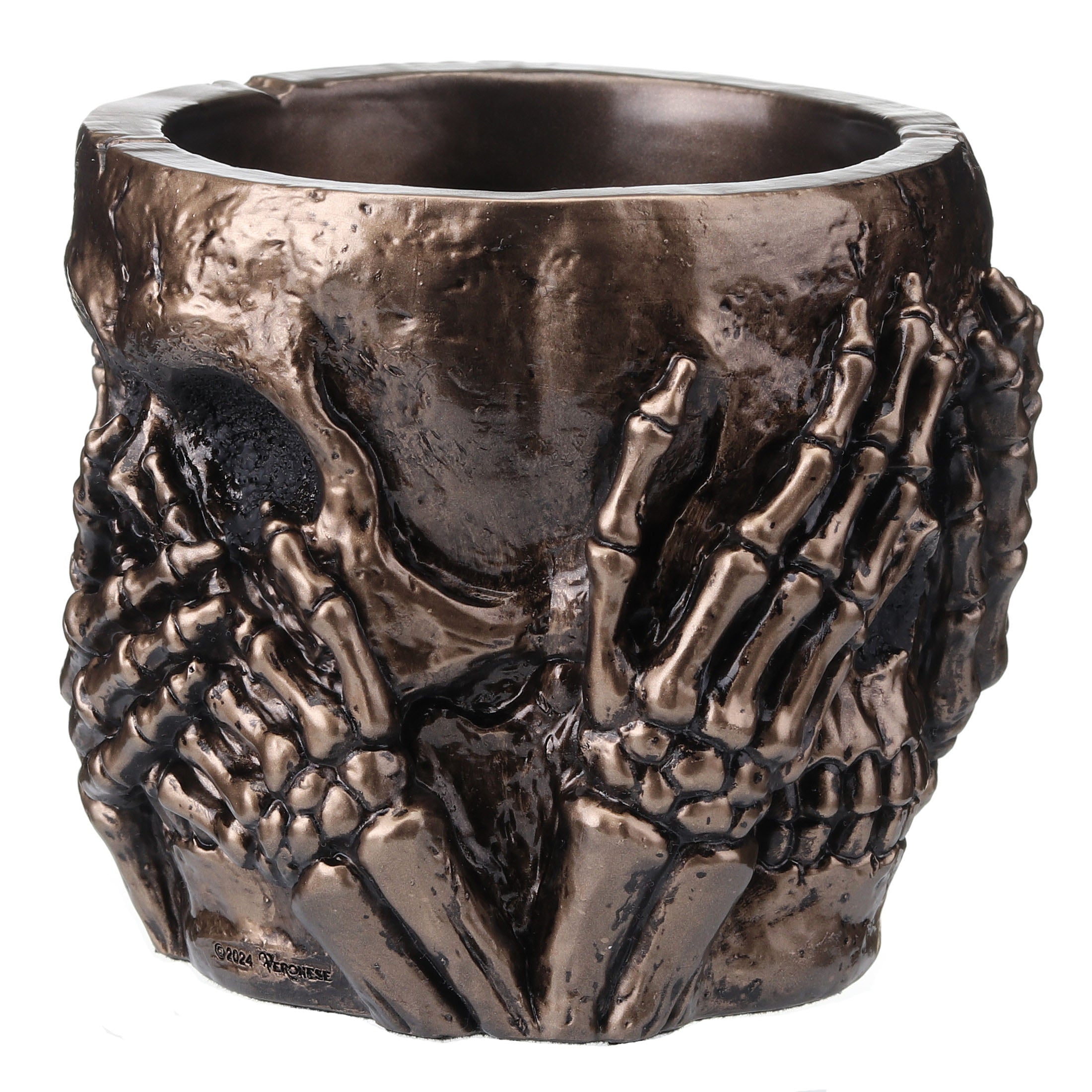 See Hear Speak No Evil Skull Pen Holder
