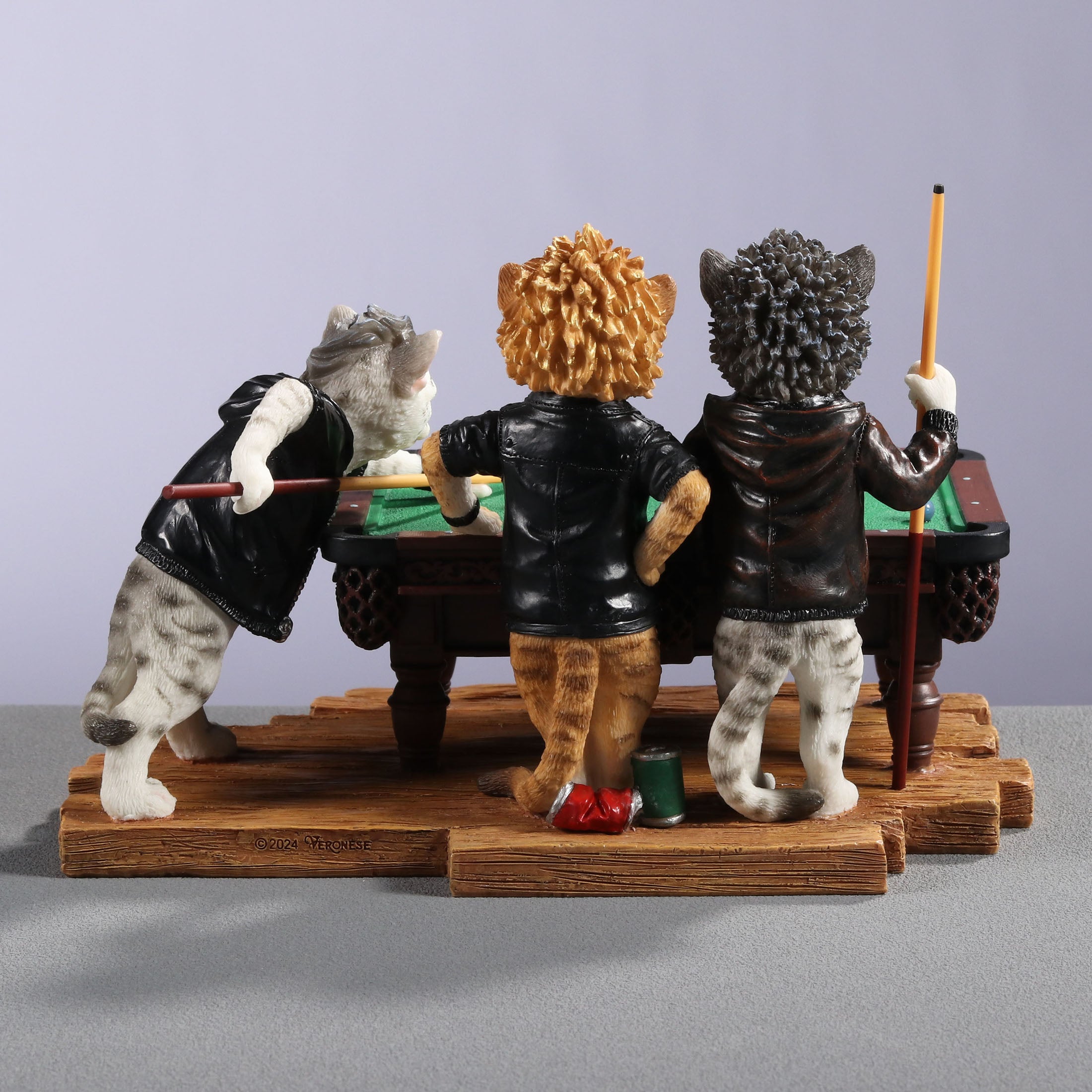 Edgy Cats Playing Pool