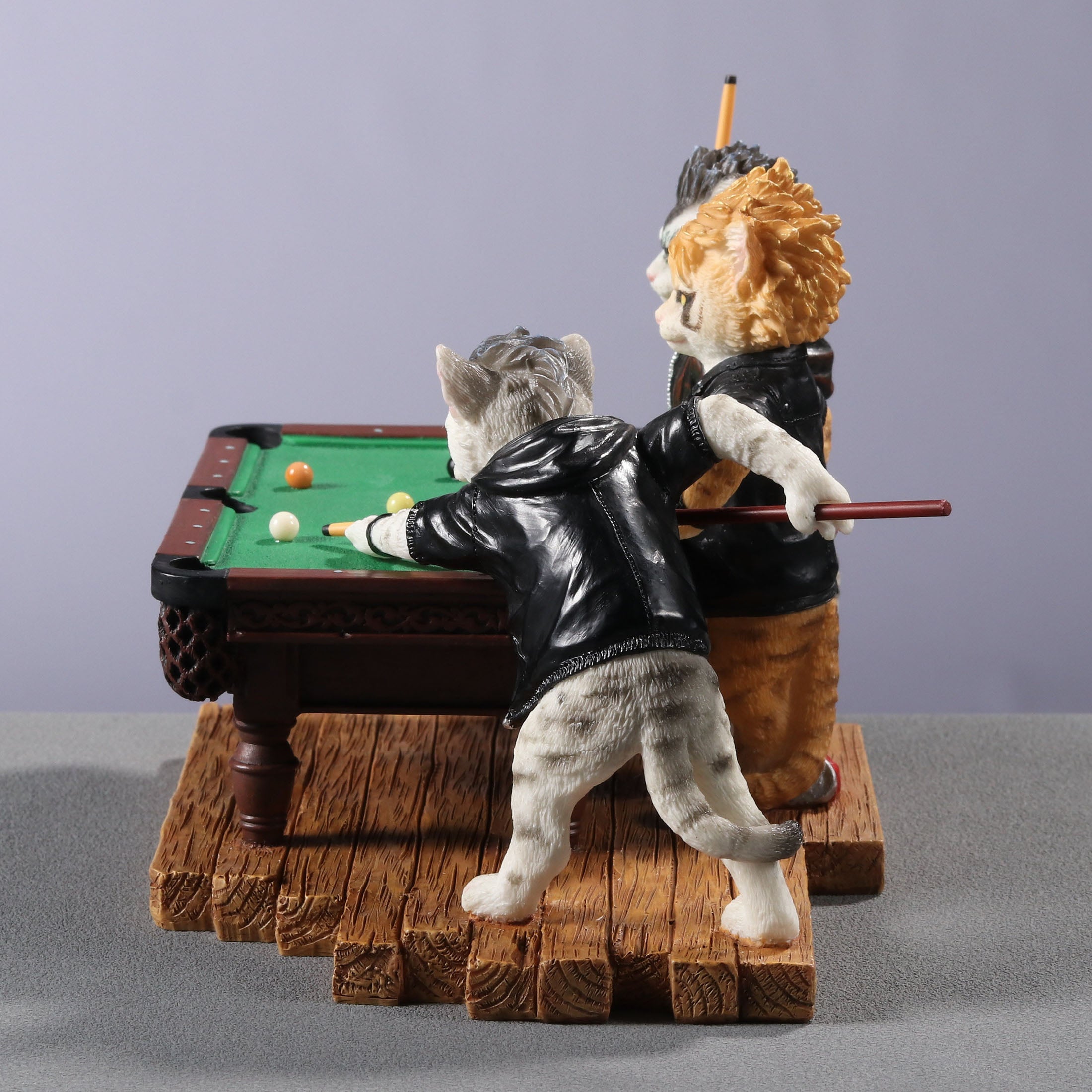 Edgy Cats Playing Pool