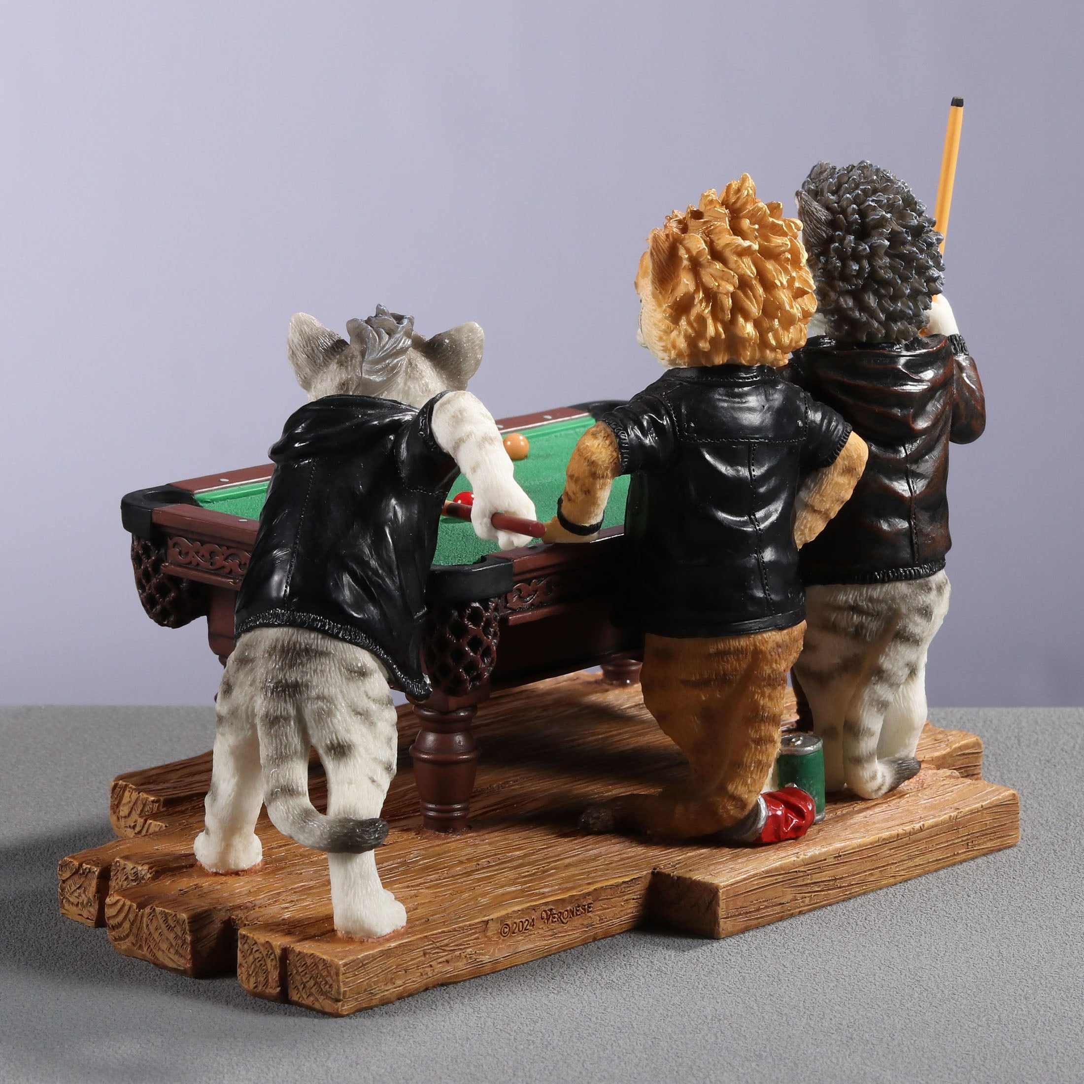 Edgy Cats Playing Pool
