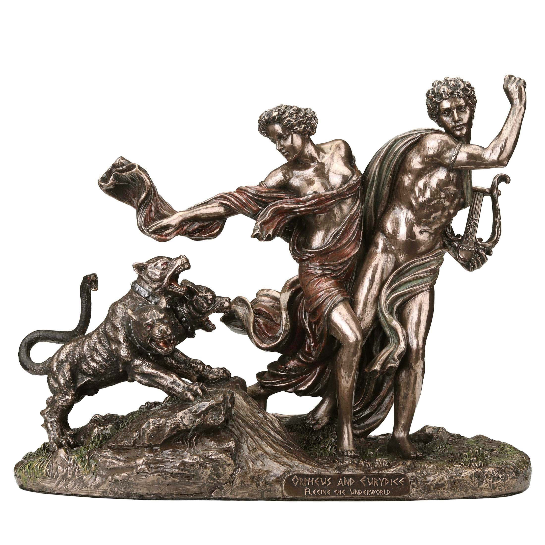 Orpheus And Eurydice Fleeing The Underworld