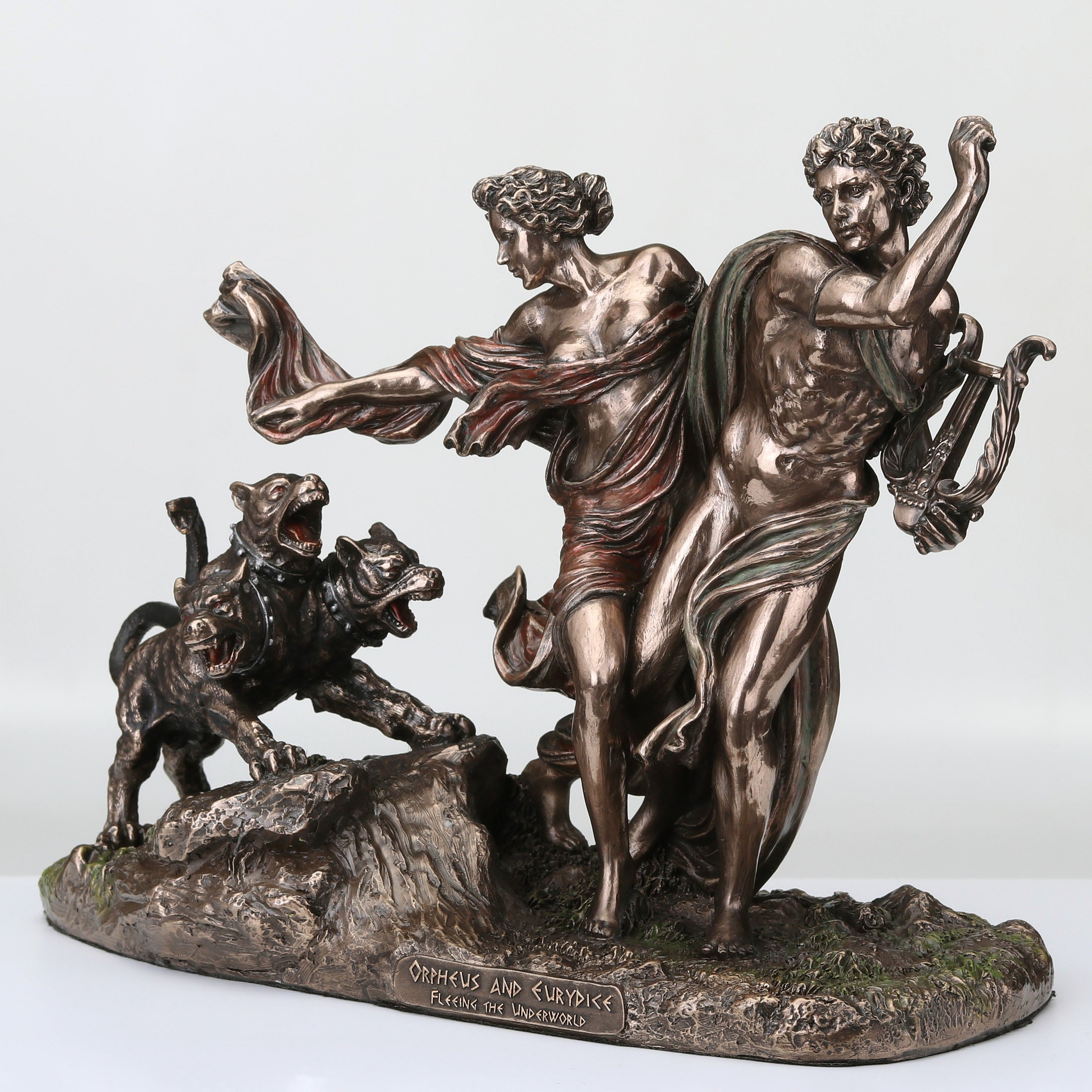 Orpheus And Eurydice Fleeing The Underworld