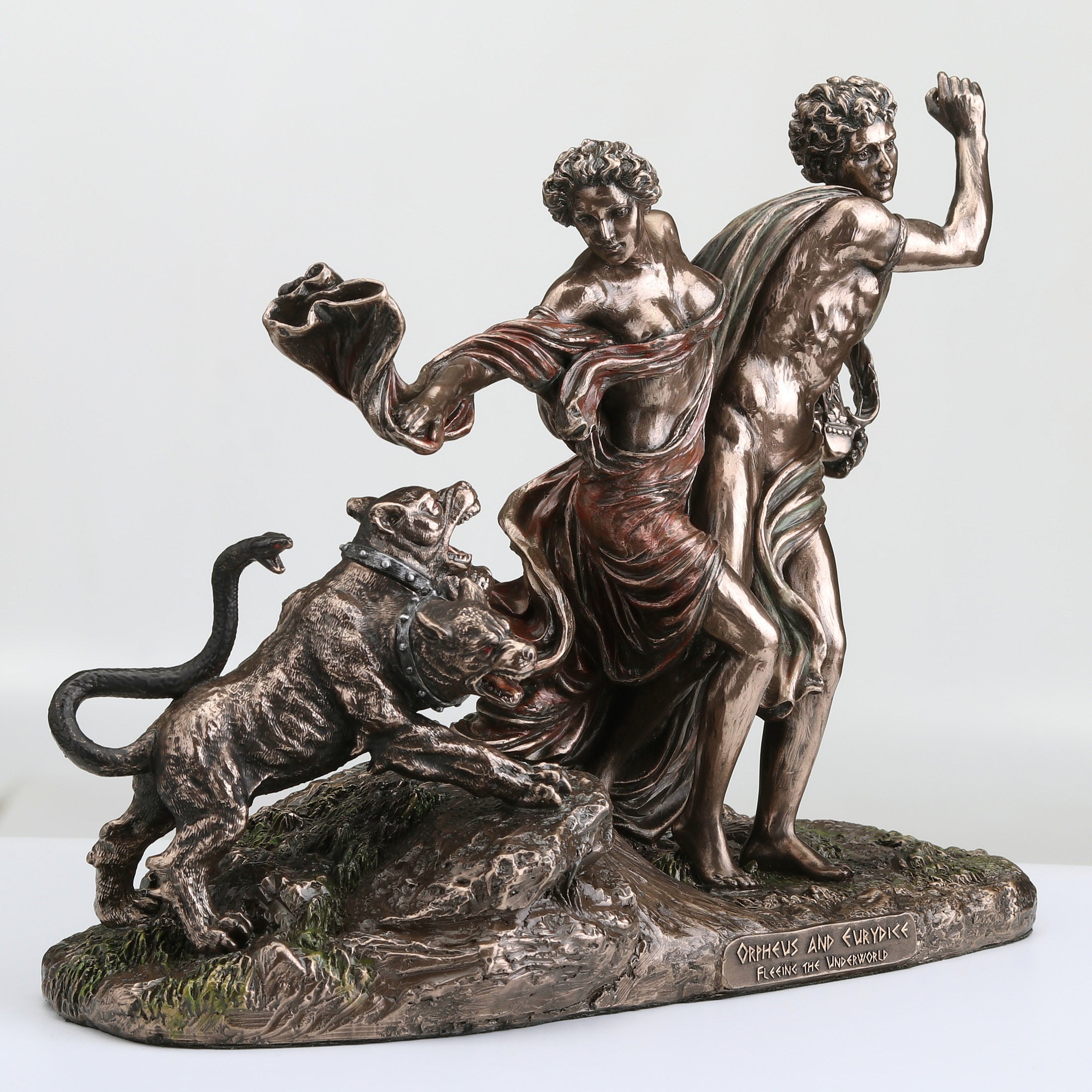 Orpheus And Eurydice Fleeing The Underworld