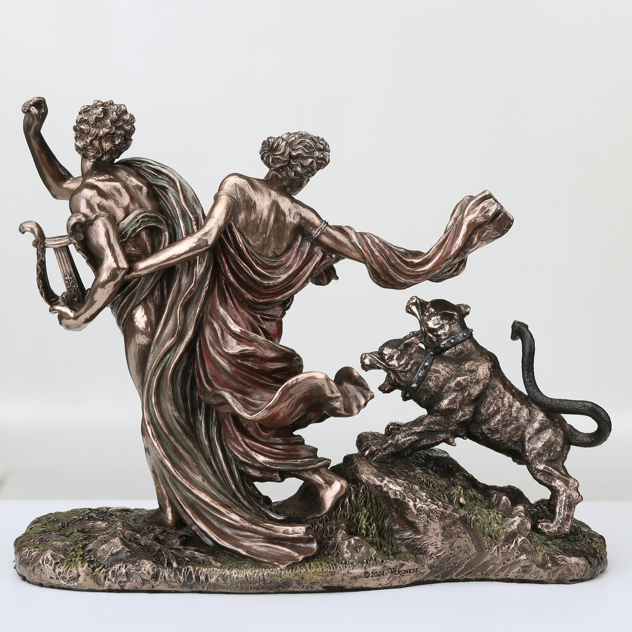 Orpheus And Eurydice Fleeing The Underworld
