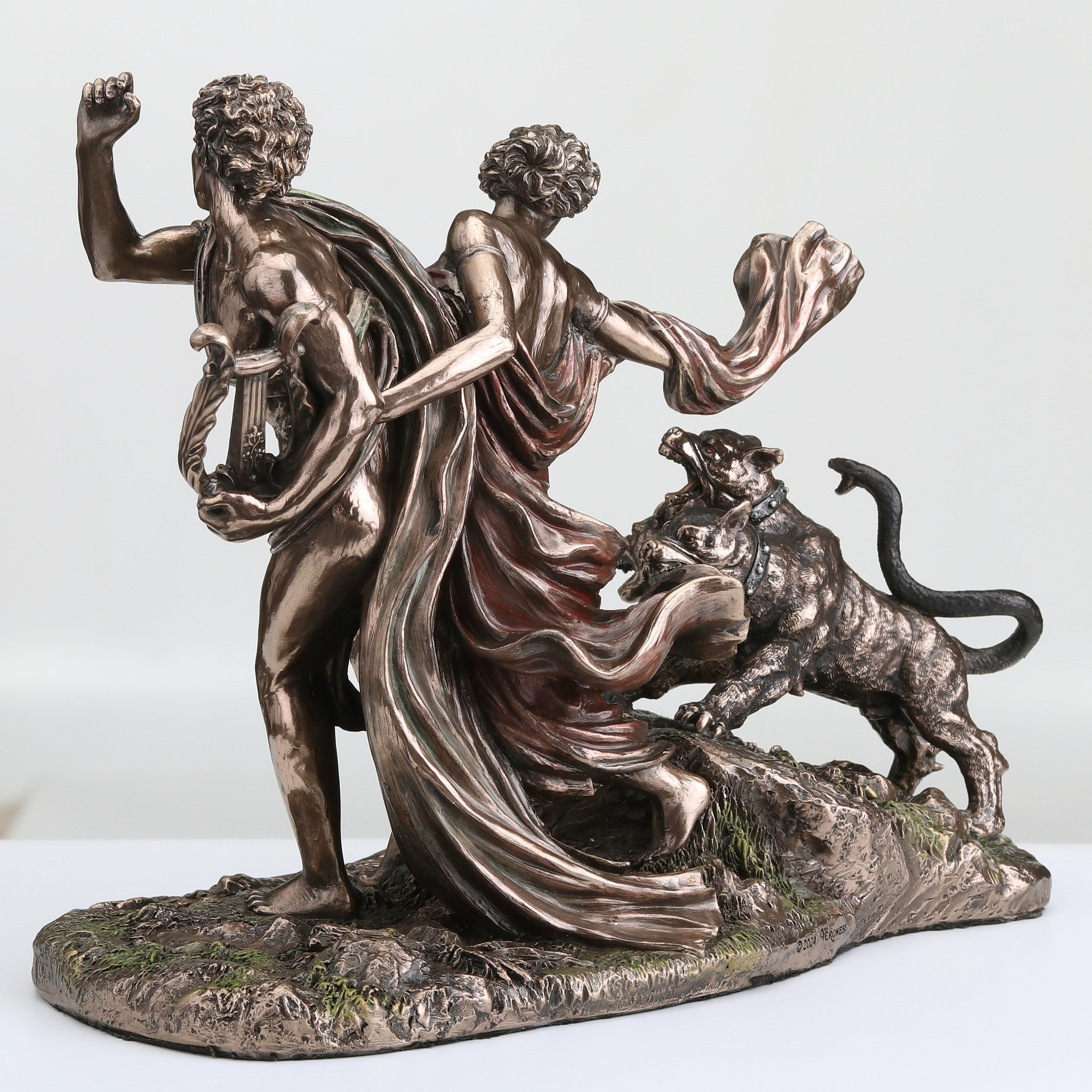 Orpheus And Eurydice Fleeing The Underworld