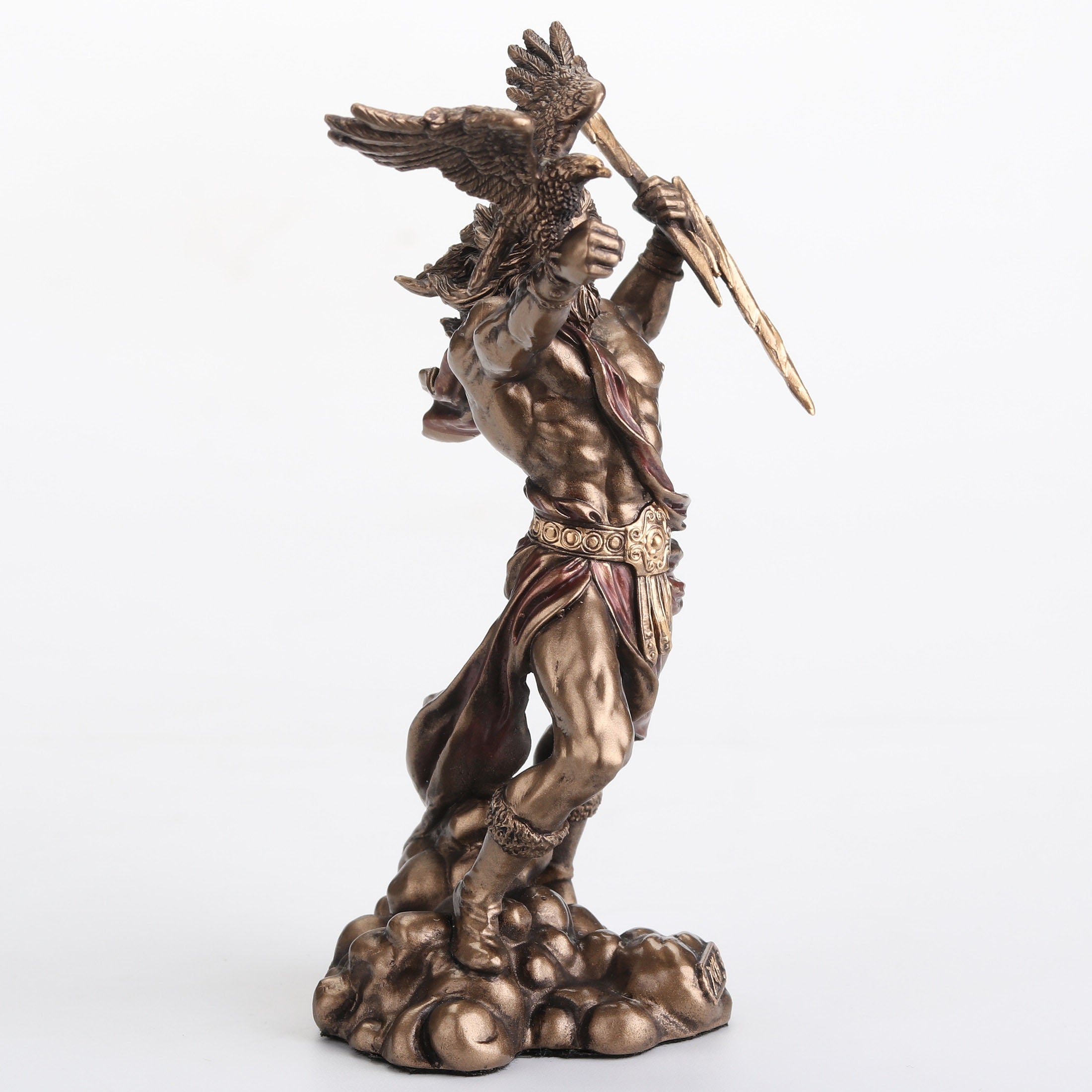 Zeus Greek God Of The Sky Holding Thunderbolt With Eagle