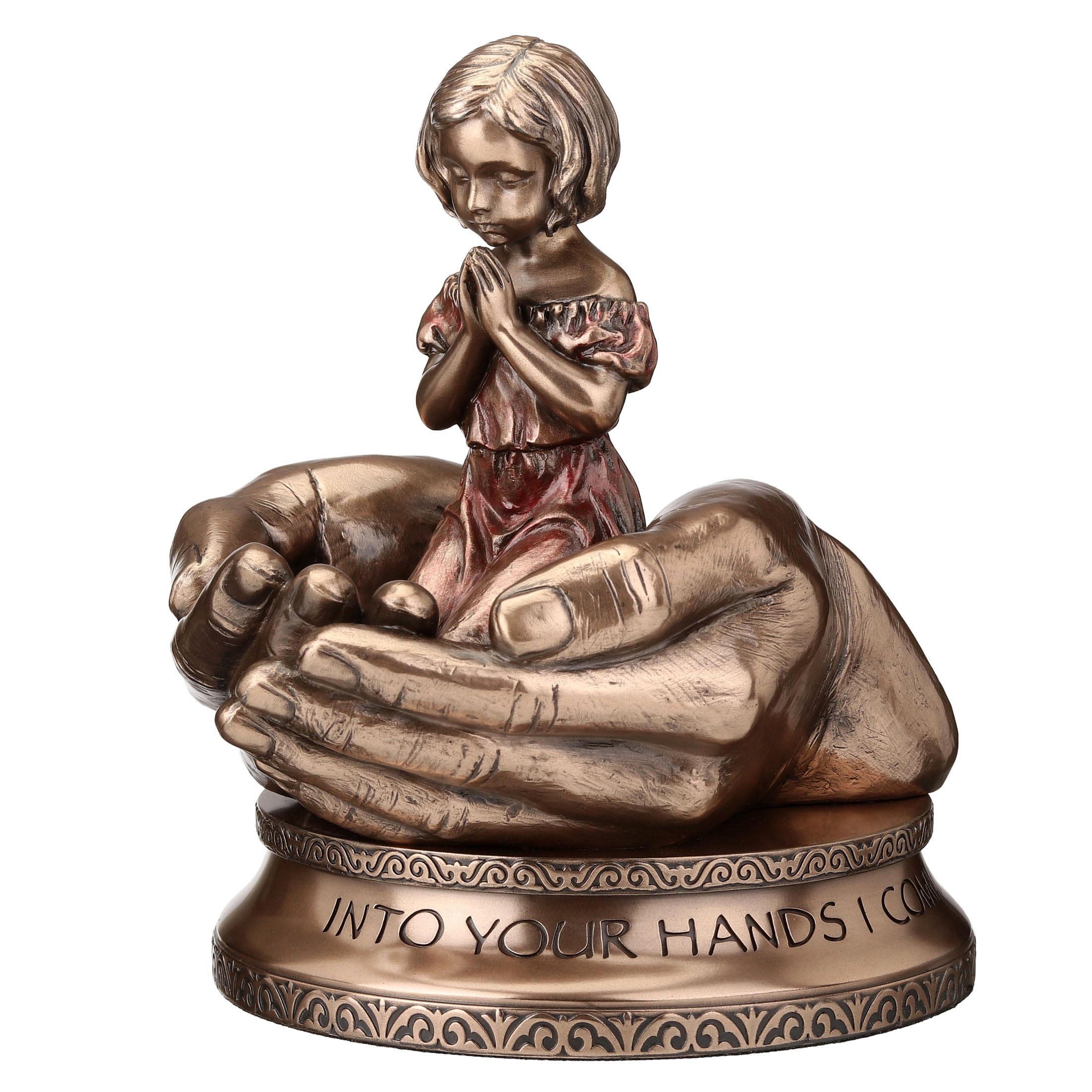Little Girl Kneeling Prayer Into Your Hands I Commit My Spirit
